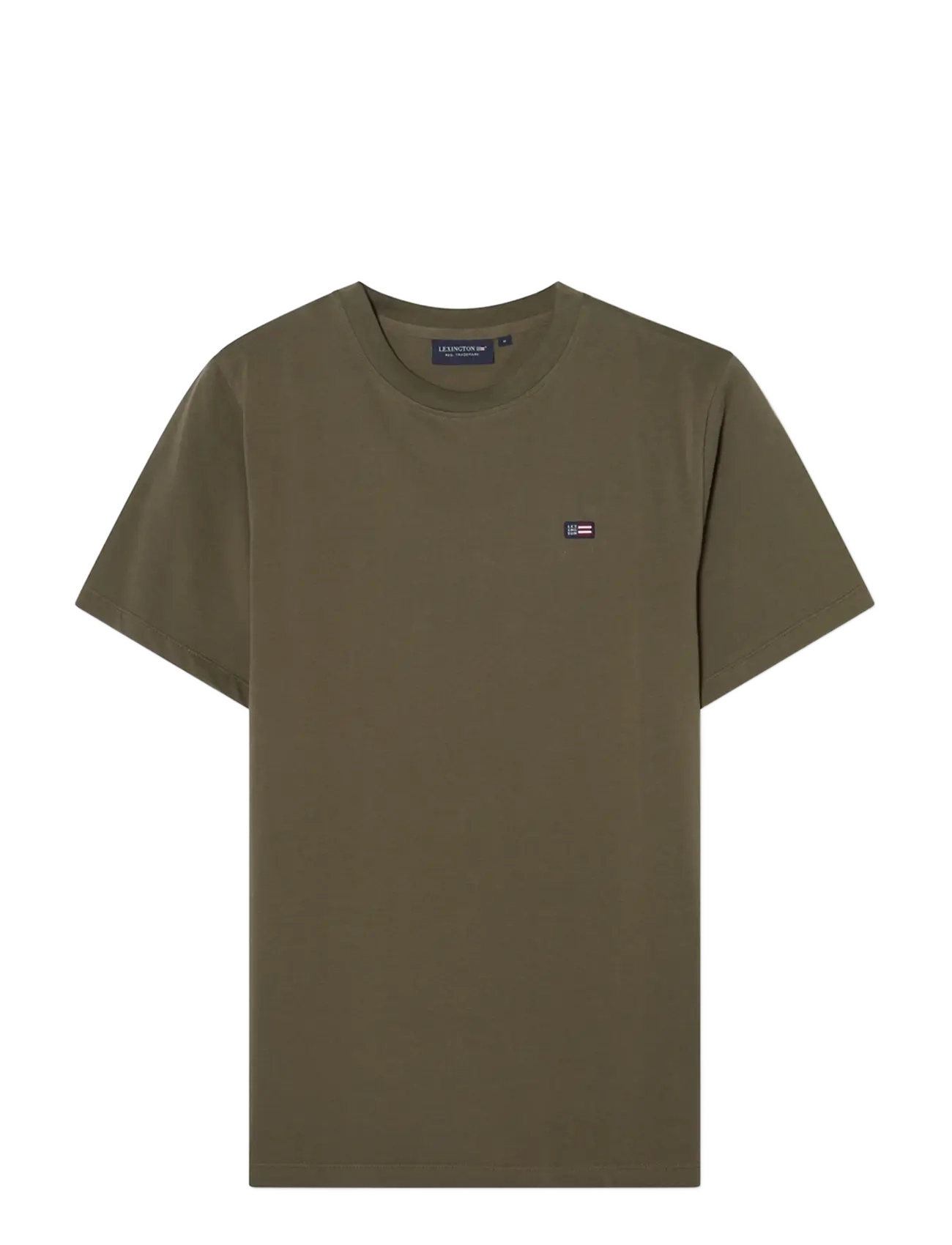 Lexington Clothing Classic Organic Cotton Logo Tee - Kleidung - DARK GREEN / khaki/green