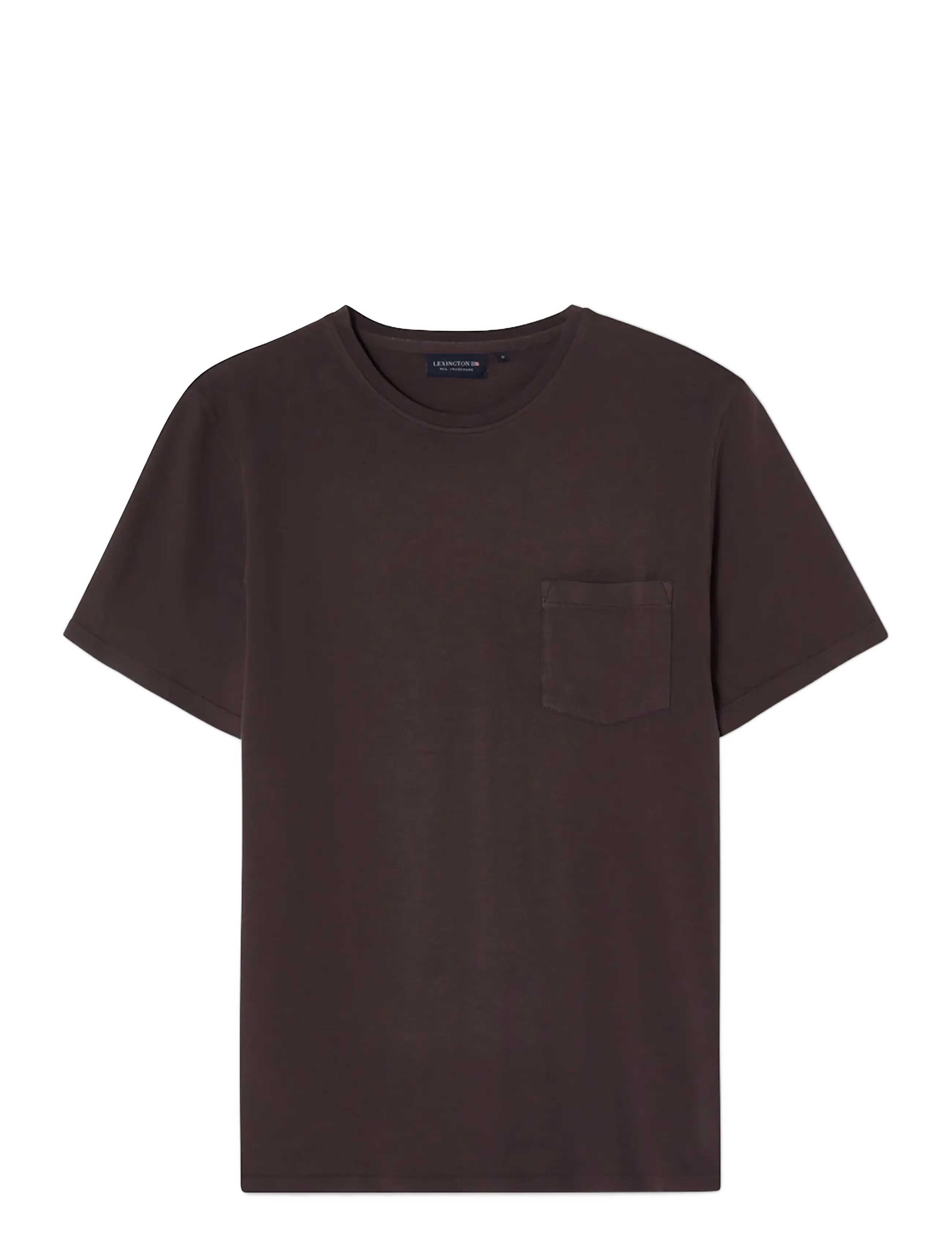 Lexington Clothing Midweight Sun Faded Cotton Tee, S, T-shirts, Schwarz - Short-sleeved, Männerswear