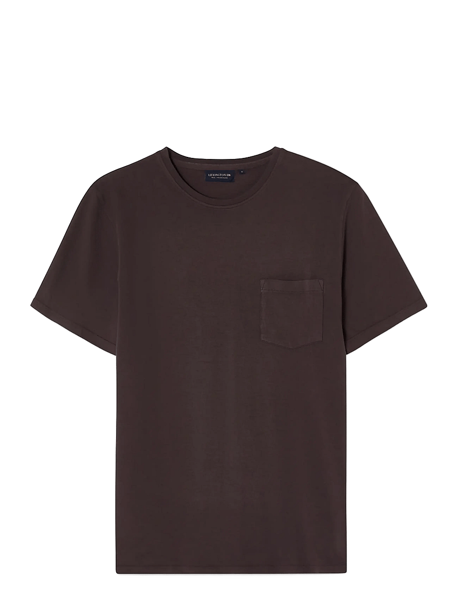 Lexington Clothing - Midweight Sun Faded Cotton Tee - stutterma bolir - black - 0