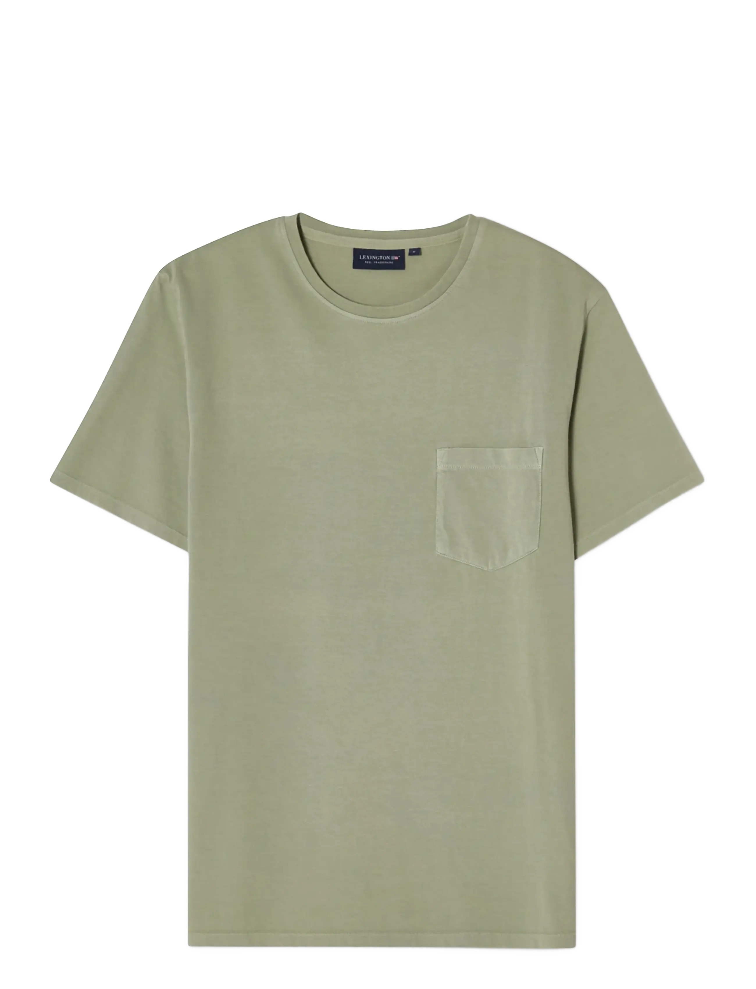Lexington Clothing Midweight Sun Faded Cotton Tee, S, T-shirts, Khakigrün - Short-sleeved, Männerswear