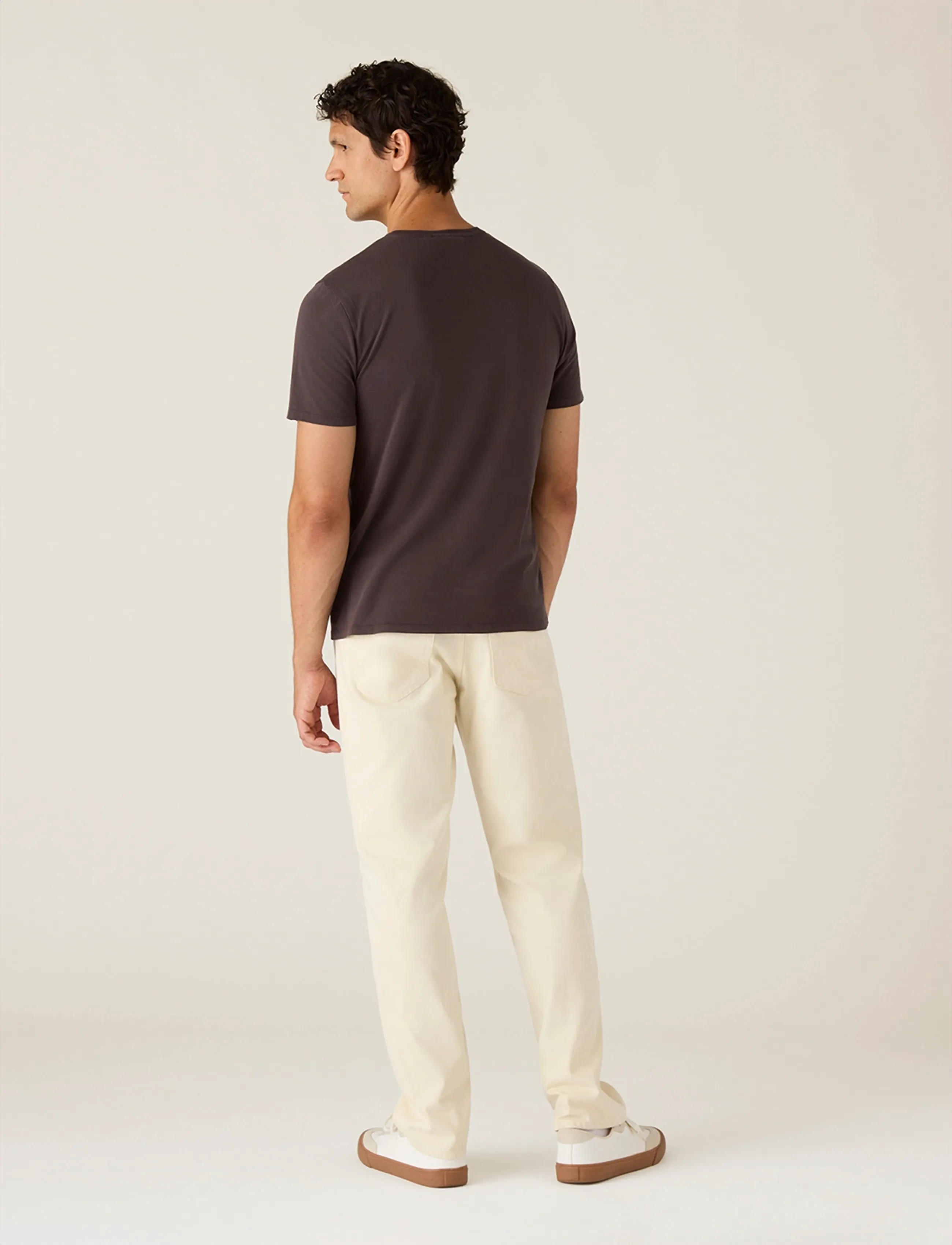 Lexington Clothing - Midweight Sun Faded Cotton Tee - kortærmede t-shirts - medium blue - 2
