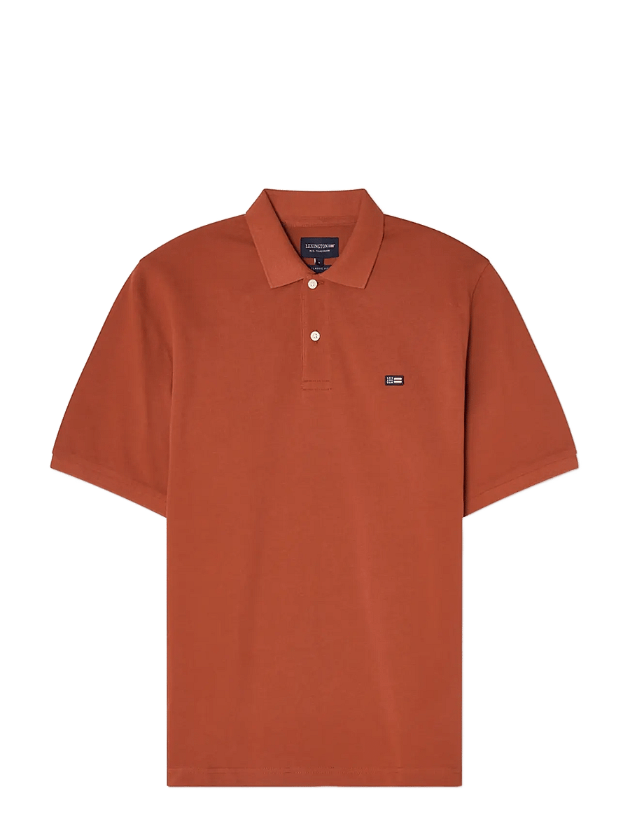 Lexington Clothing - Pique Polo Shirt - kortærmede poloer - rust - 1