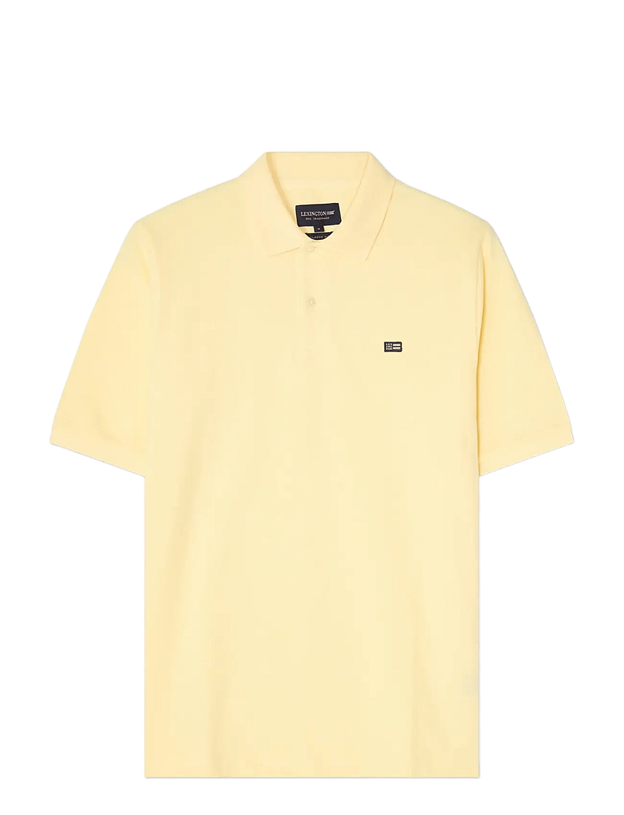 Lexington Clothing - Pique Polo Shirt - kortærmede poloer - yellow - 1