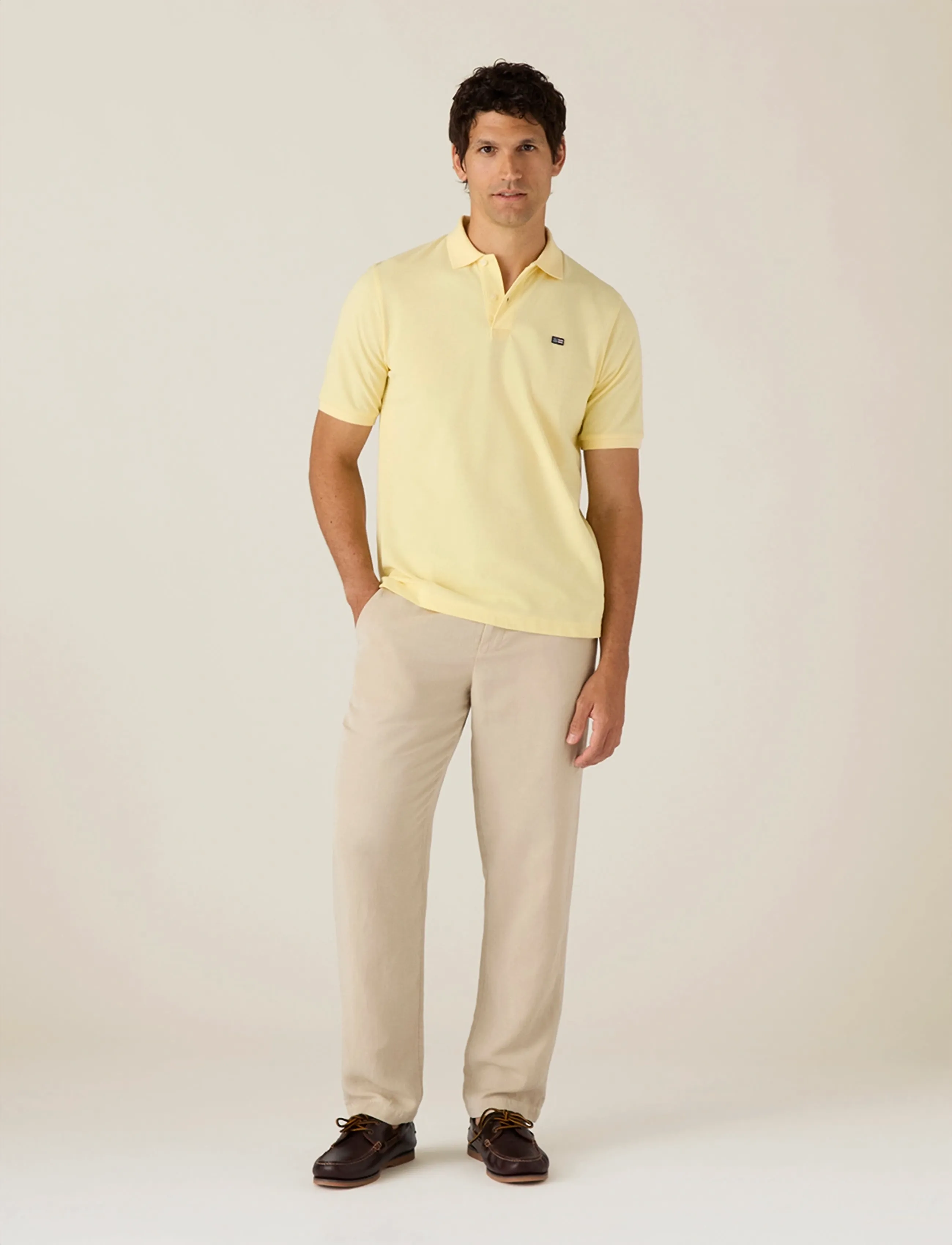 Lexington Clothing Pique Polo Shirt - Pikeepaidat - YELLOW / yellow