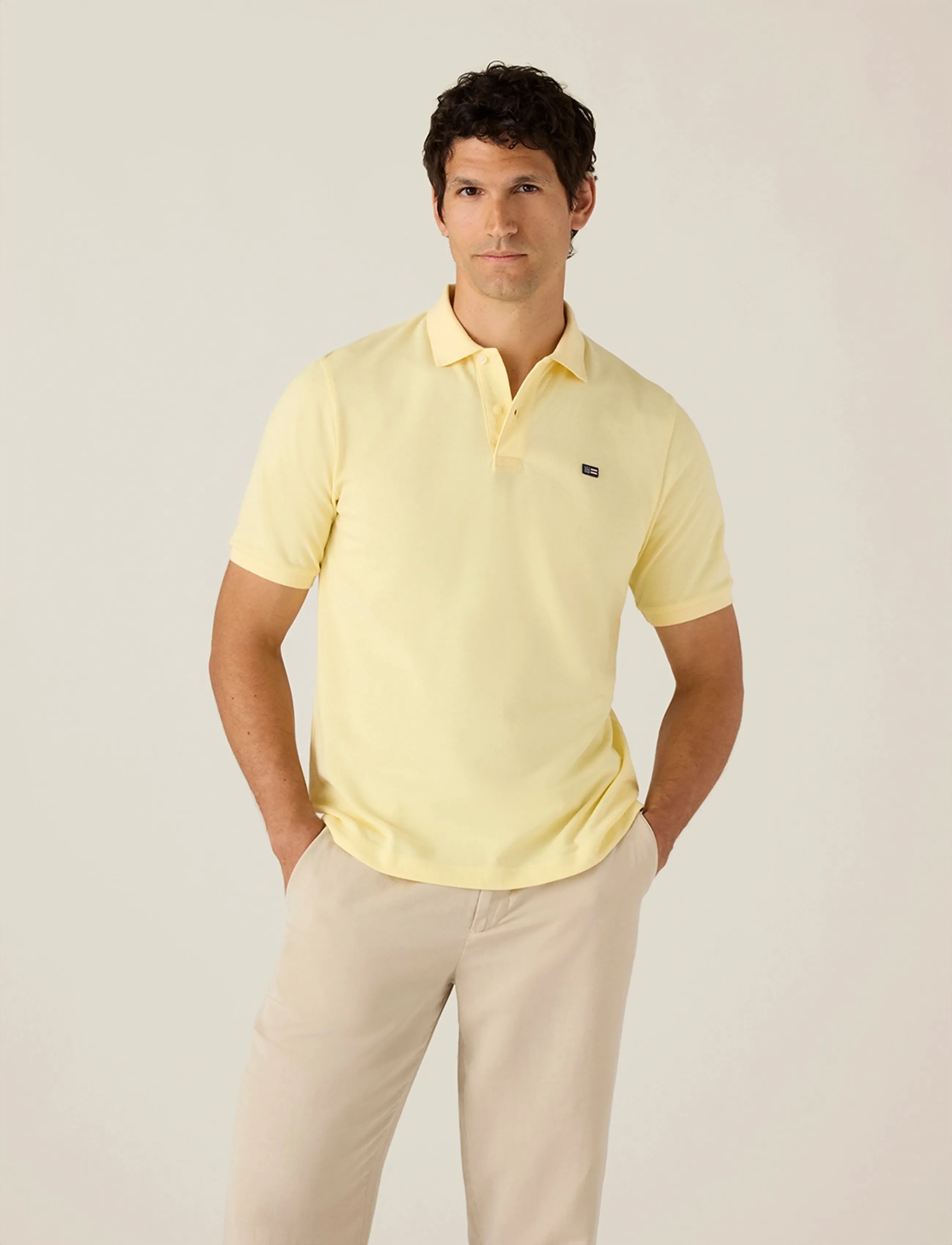 Lexington Clothing - Pique Polo Shirt - kortærmede poloer - yellow - 3