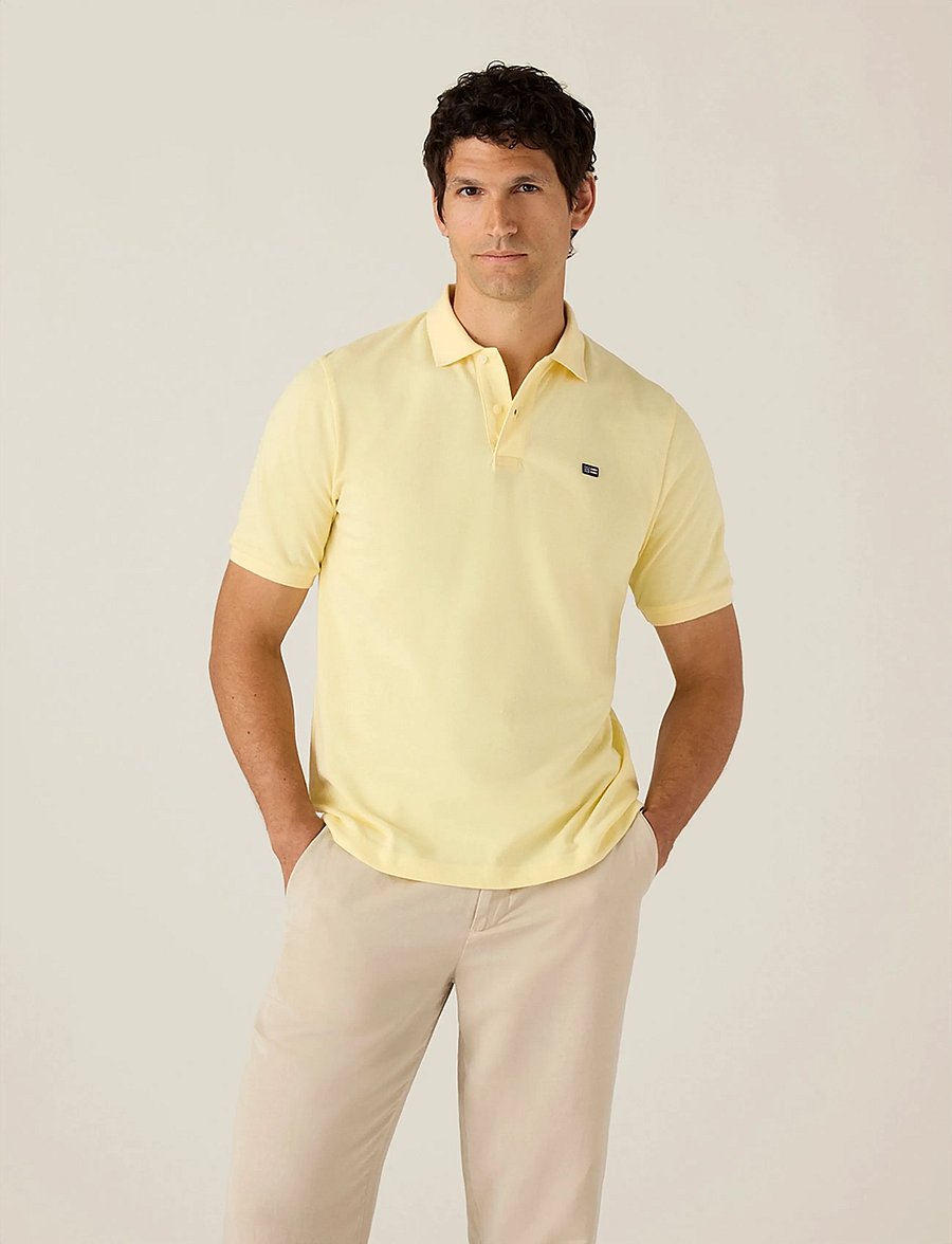 Lexington Clothing - Pique Polo Shirt - kortærmede poloer - yellow - 3