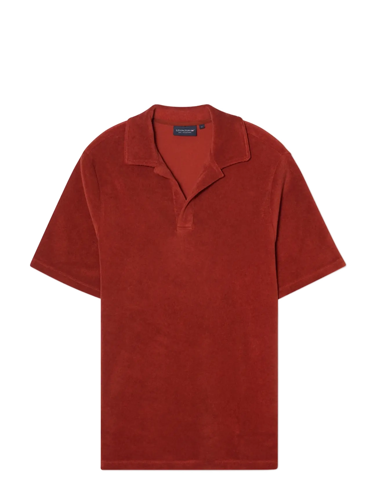 Lexington Clothing Organic Cotton Terry Polo Shirt - Lexington Clothing - RUST / red