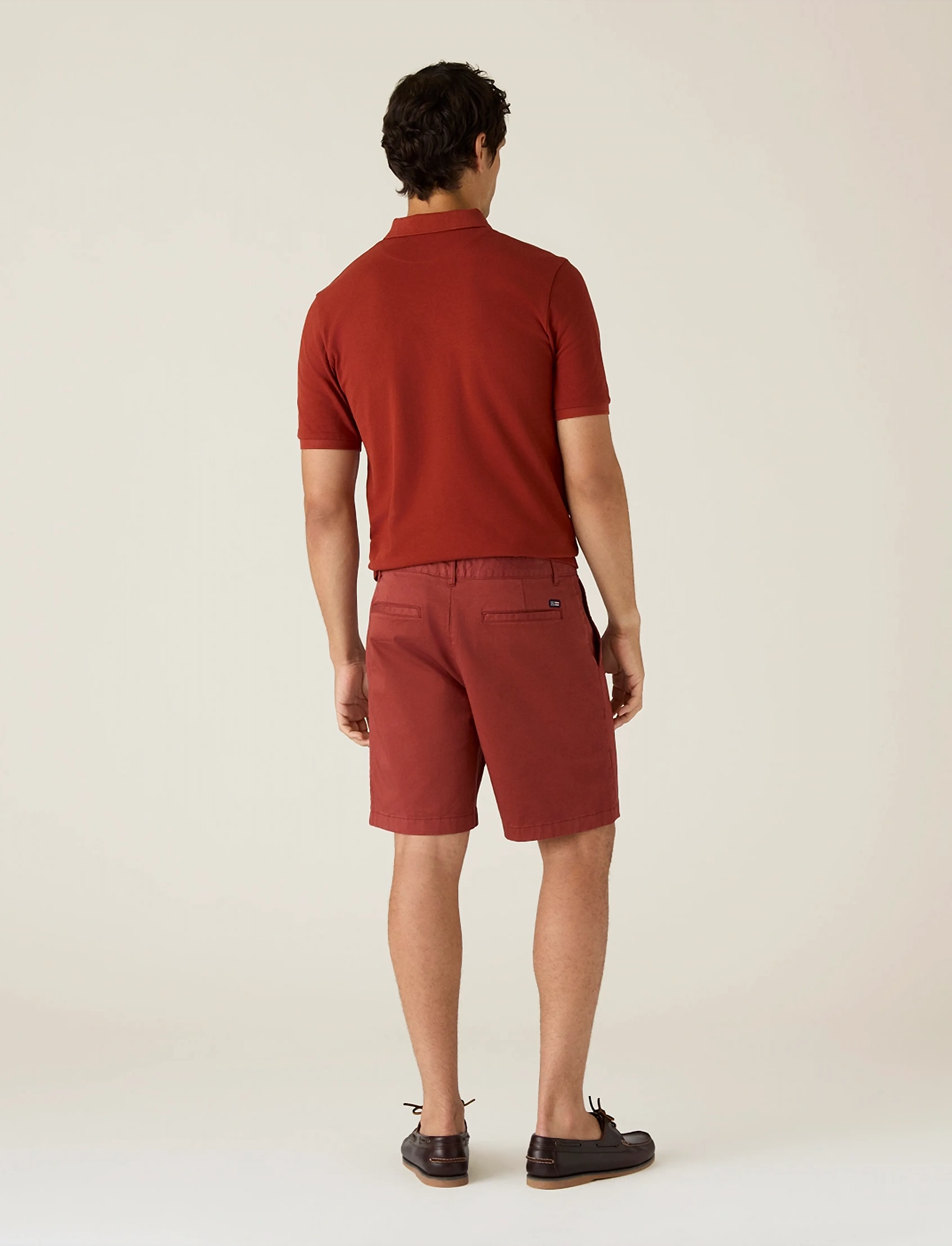 Lexington Clothing Organic Cotton Terry Polo Shirt, S, Red, Poloer > Kortærmede, Herre