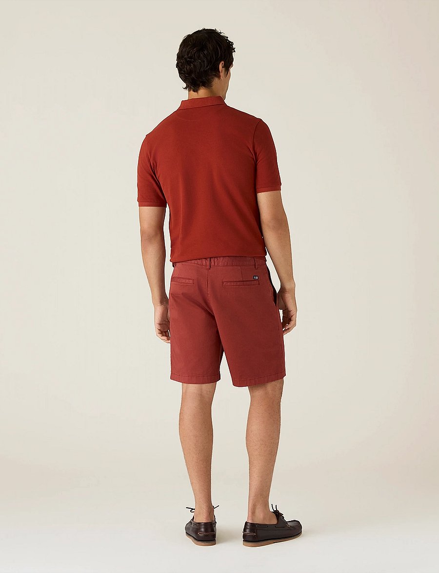 Lexington Clothing - Organic Cotton Terry Polo Shirt - kortermede - rust - 0