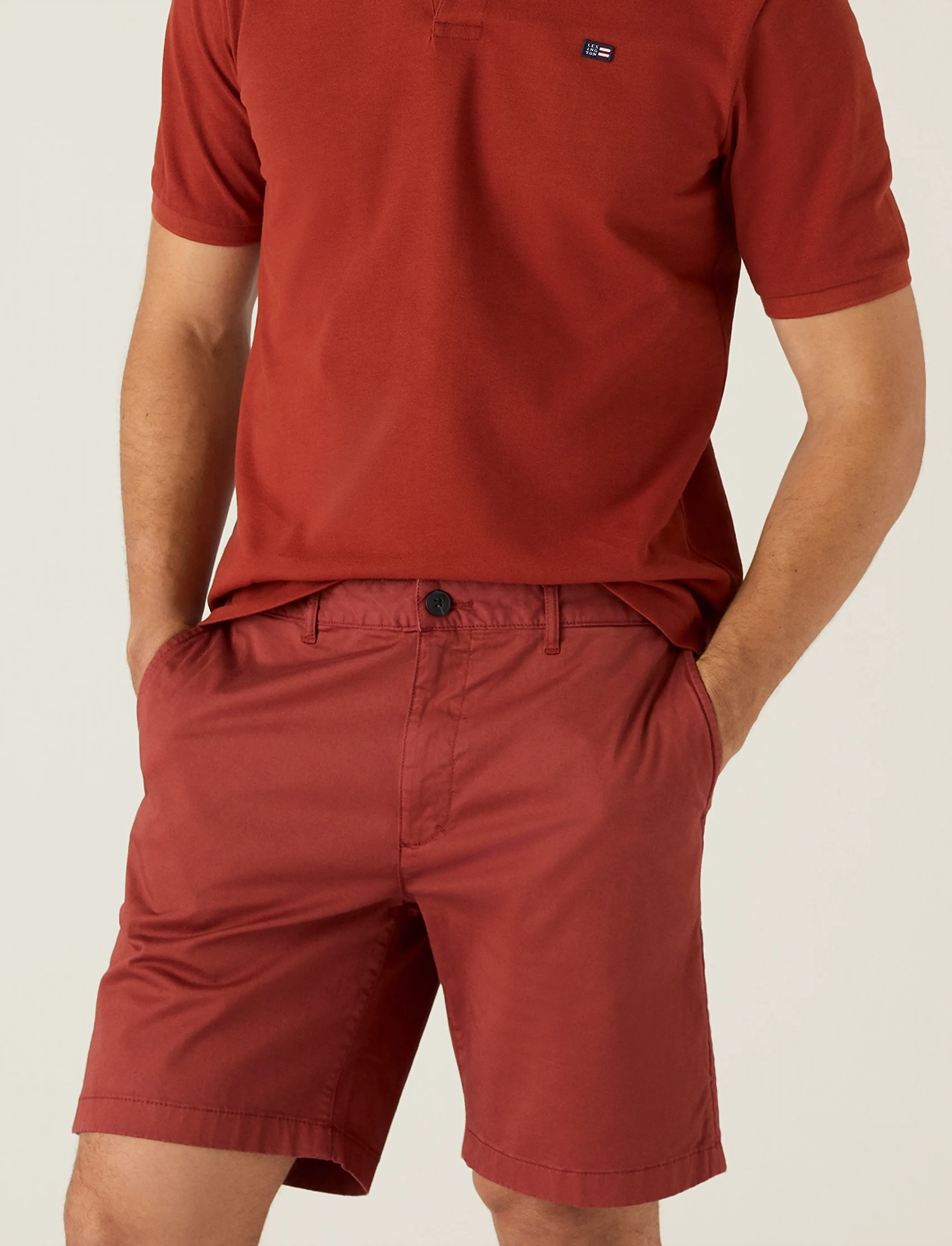 Lexington Clothing - Organic Cotton Terry Polo Shirt - kortærmede poloer - rust - 3