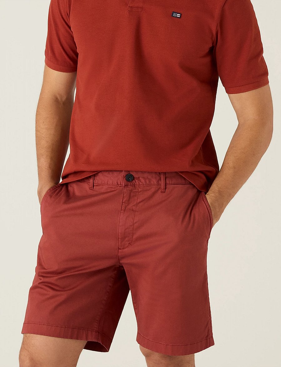Lexington Clothing - Organic Cotton Terry Polo Shirt - kortermede - rust - 3