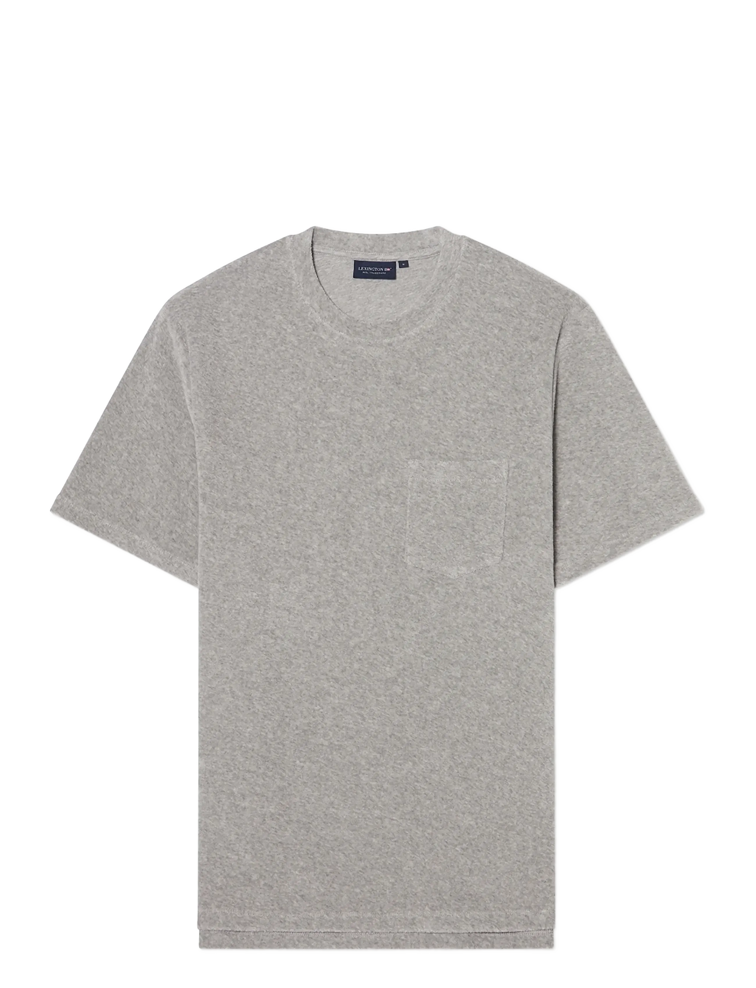 Lexington Clothing Organic Cotton Terry Tee, XL, T-shirts, Grau - Short-sleeved, Männerswear