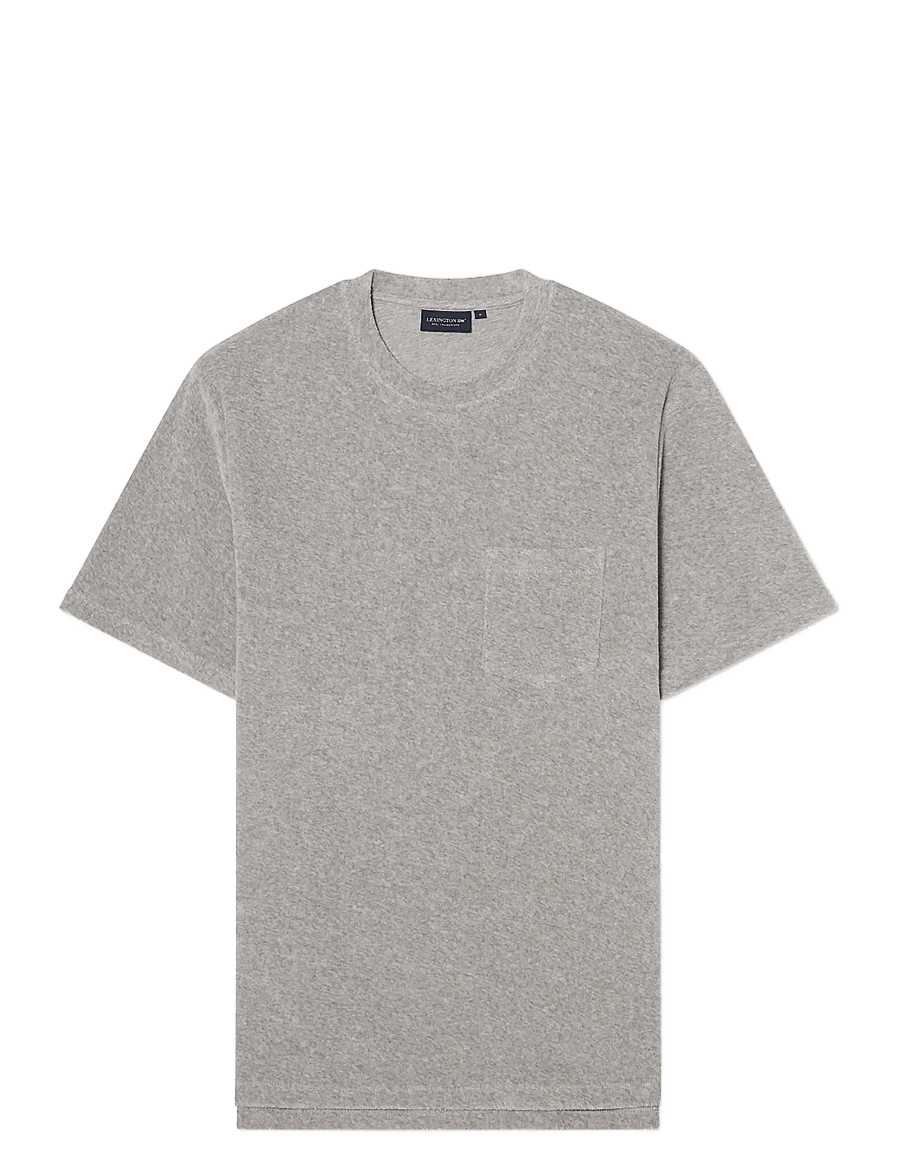 Lexington Clothing - Organic Cotton Terry Tee - kurzärmelig - gray melange - 0