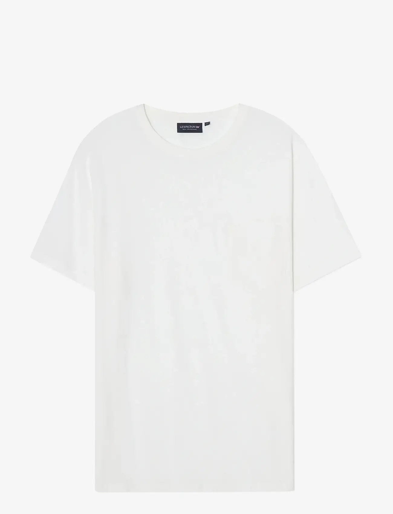 Lexington Clothing - Midweight Faded Organic Cotton Tee - kortärmade t-shirts - white - 0