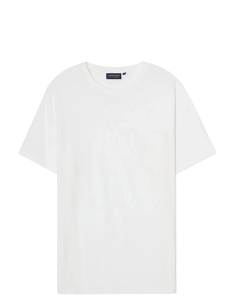 Lexington Clothing - Midweight Faded Organic Cotton Tee - kortärmade t-shirts - white - 0