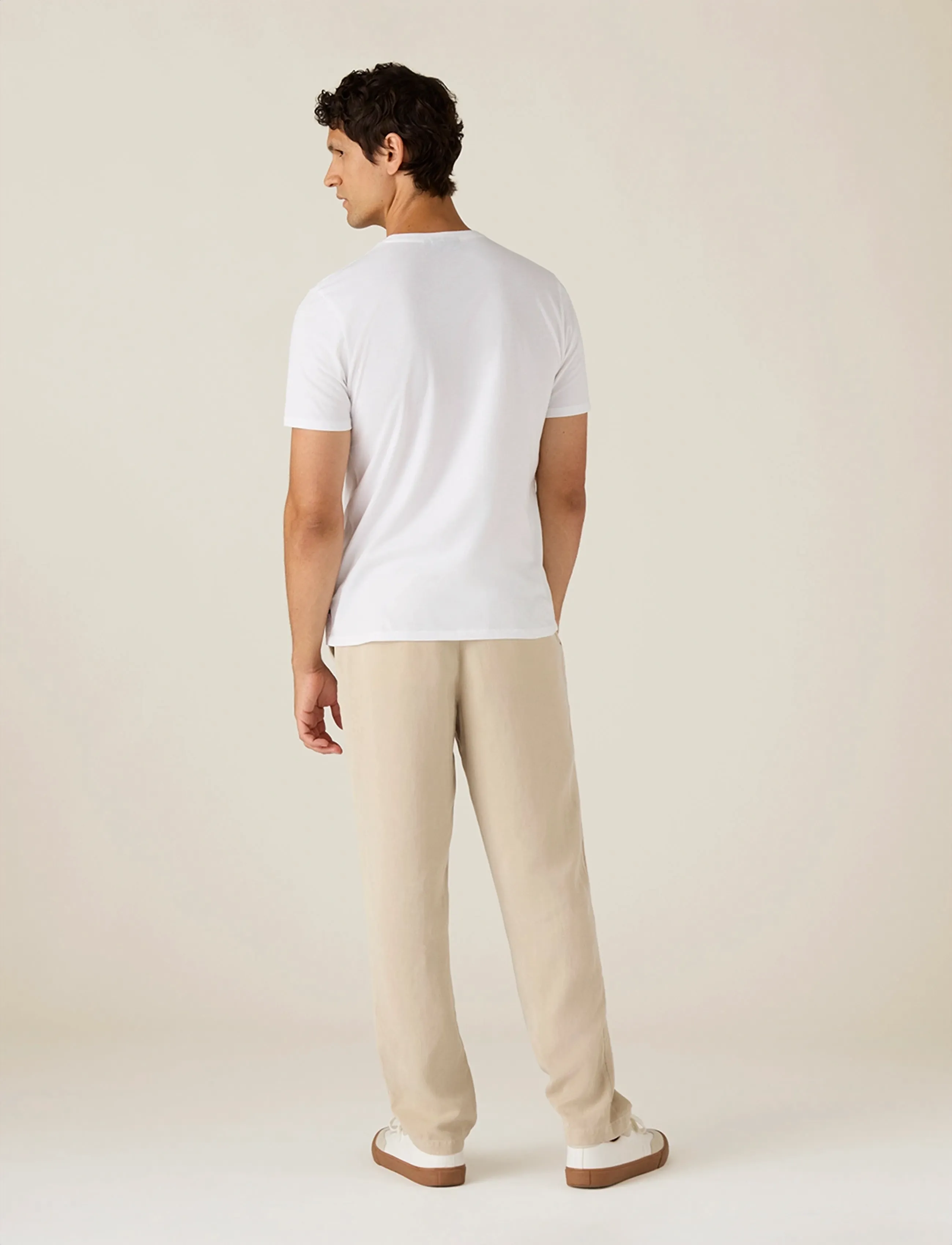 Lexington Clothing - Midweight Faded Organic Cotton Tee - kortærmede t-shirts - white - 2