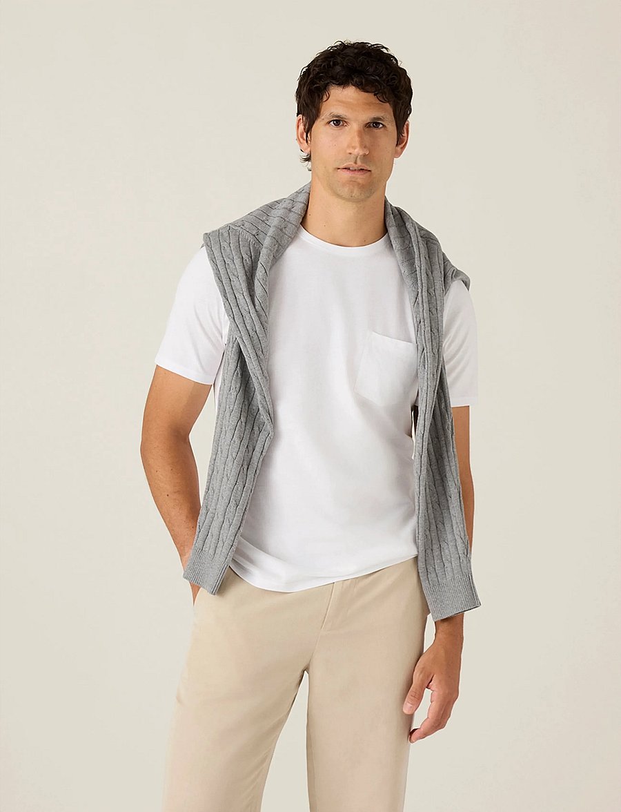 Lexington Clothing - Midweight Faded Organic Cotton Tee - kurzärmelig - white - 3