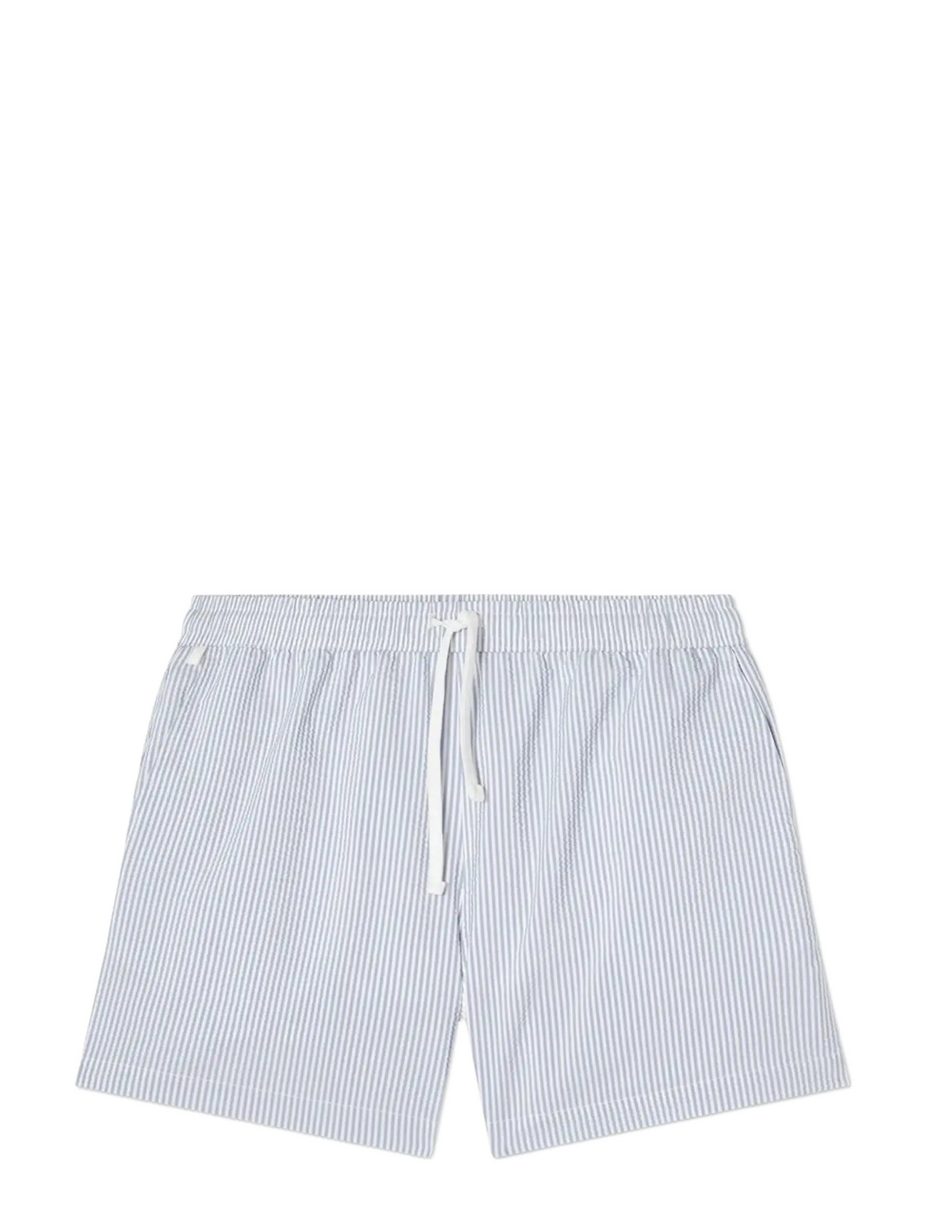 Lexington Clothing Seersucker Swim Trunks - Badshorts - BLUE/WHITE STRIPE / blue