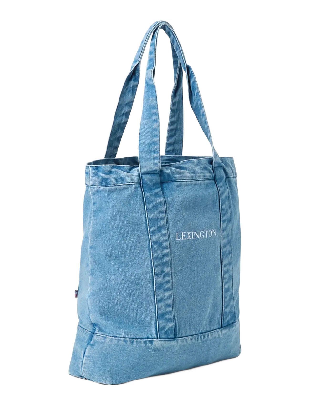 Lexington Clothing - Washed Denim Shopper - shoppers - light blue - 1
