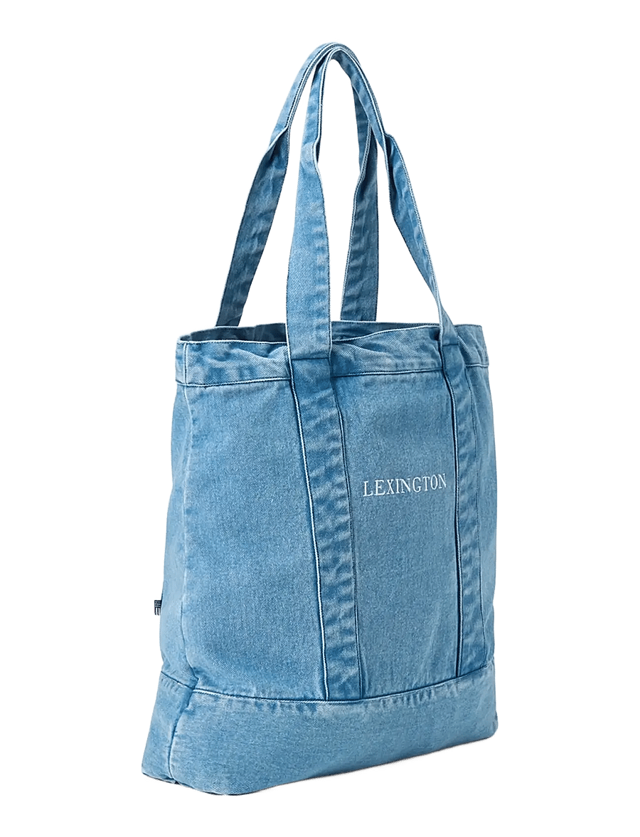 Lexington Clothing - Washed Denim Shopper - shoppers - light blue - 1
