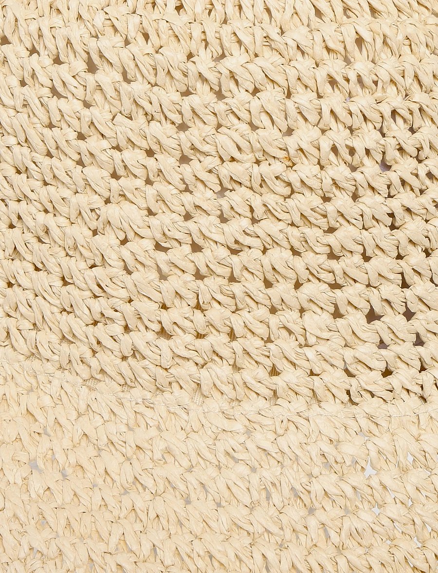 Lexington Clothing - Contrast stripe Paper Straw Bucket hat - stråhattar - rust - 2