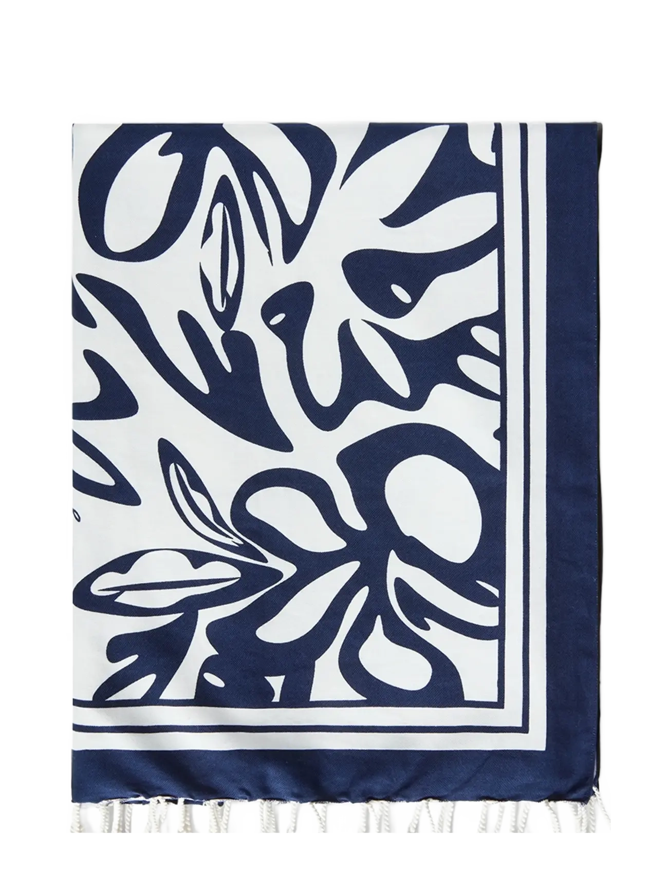 Lexington Clothing - Printed Beach Scarf - lightweight scarves - dark blue/white print - 1