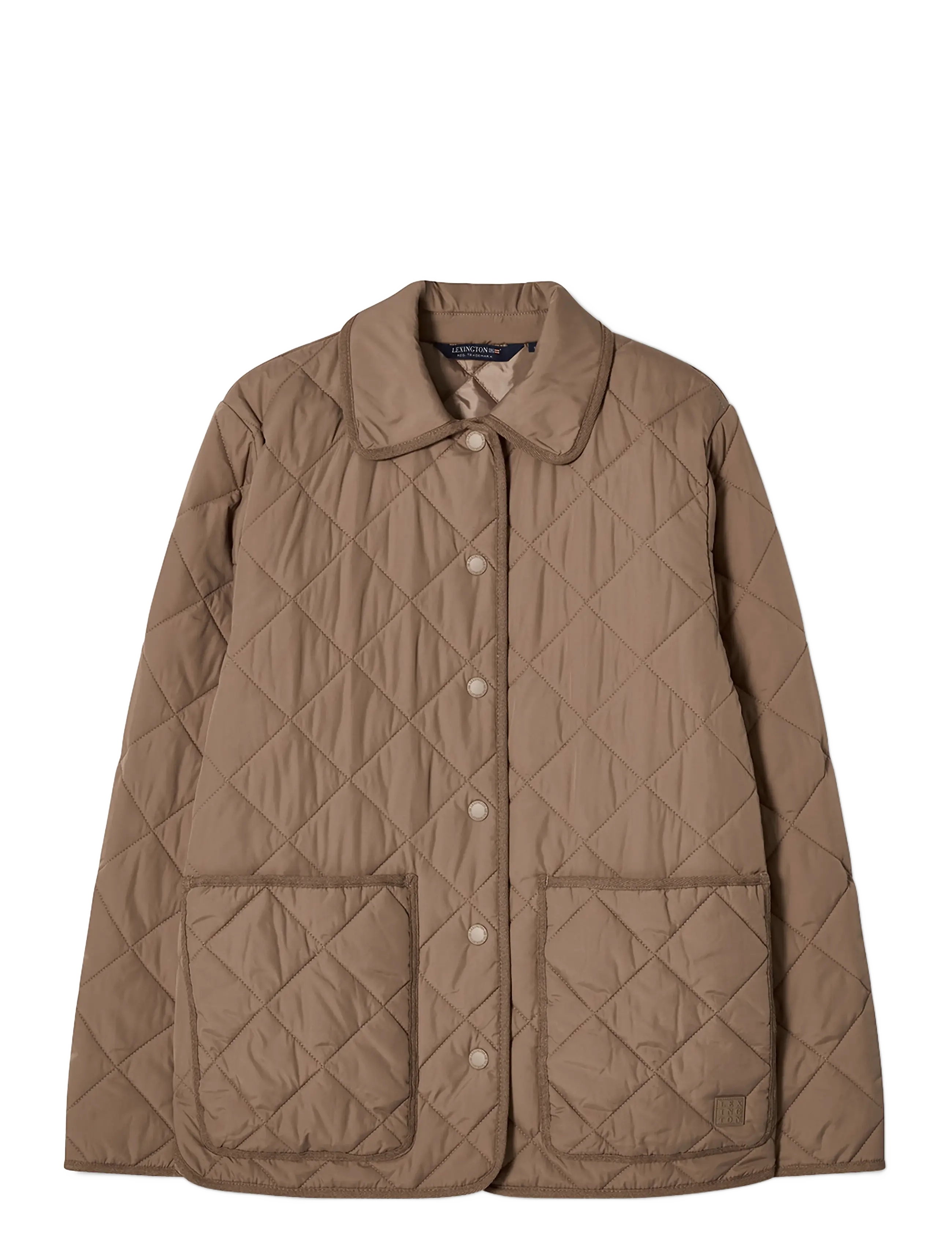 Lexington Clothing Quilted Jacket - Jackets & Coats - BEIGE/BROWN / beige
