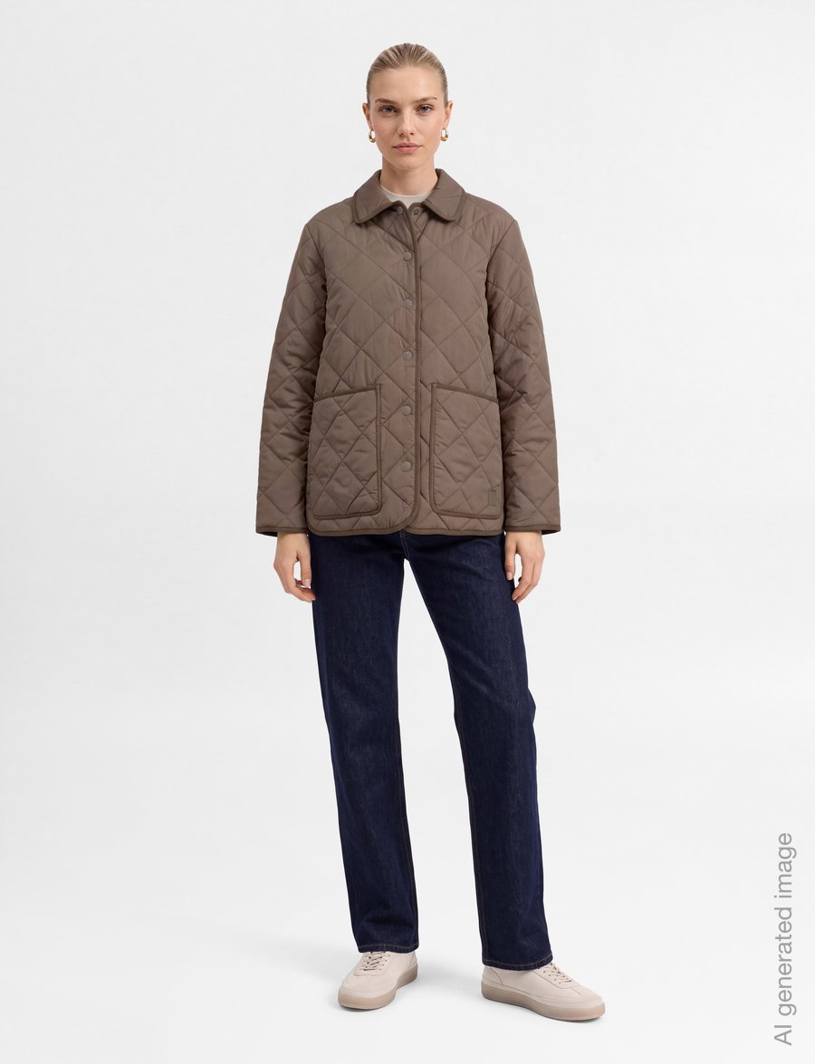 Lexington Clothing - Quilted Jacket - quiltade jackor - beige/brown - 0