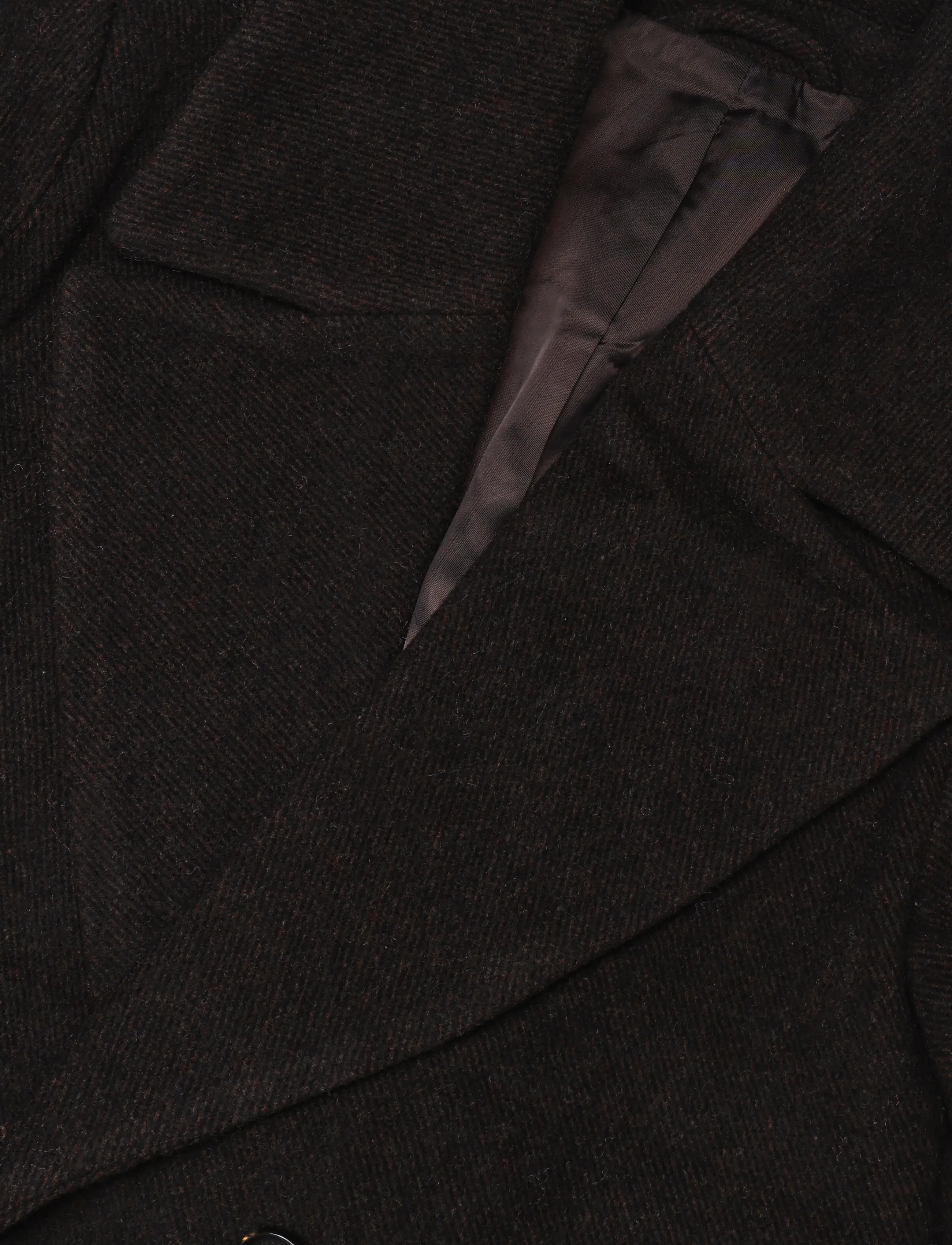 Lexington Clothing - Wool Blend Belted Coat - vinterjakker - dark brown - 2