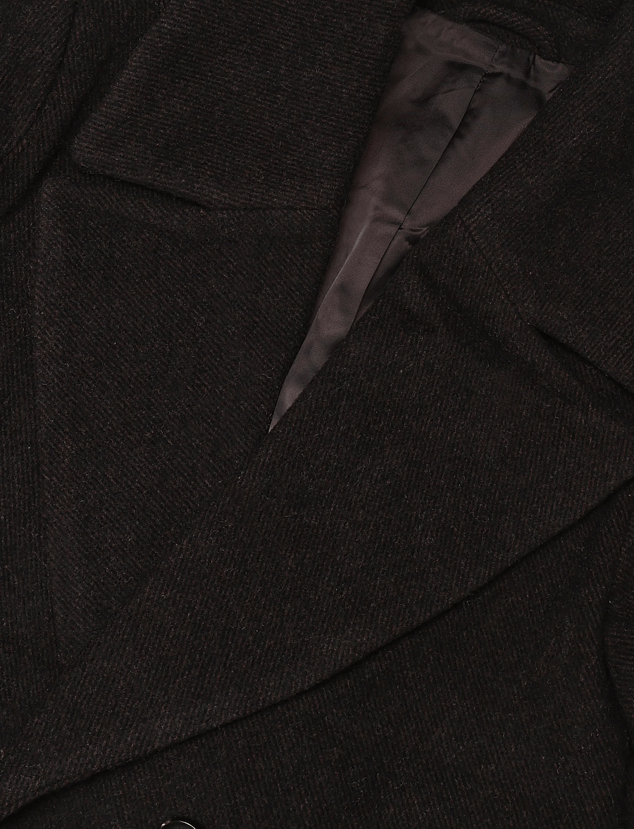 Lexington Clothing - Wool Blend Belted Coat - vinterjakker - dark brown - 2