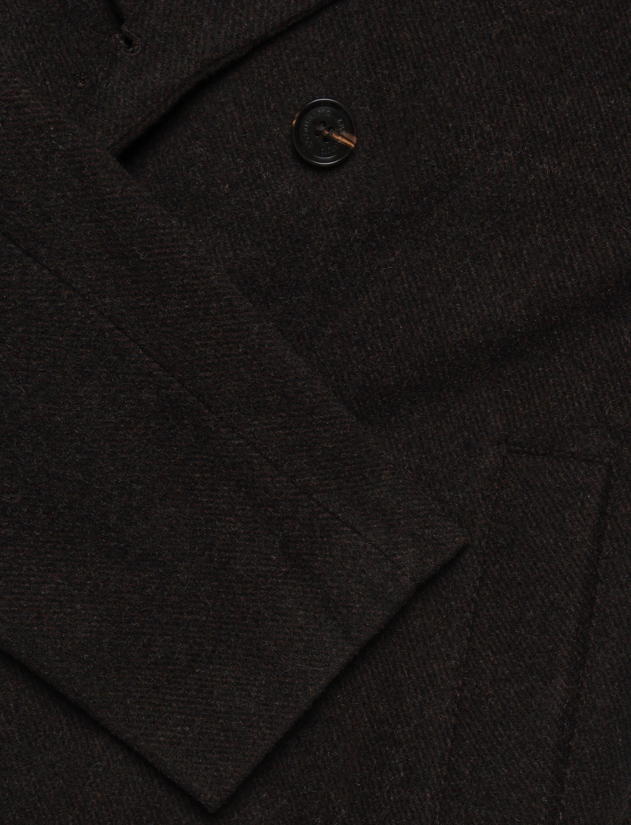 Lexington Clothing - Wool Blend Belted Coat - vinterjakker - dark brown - 3