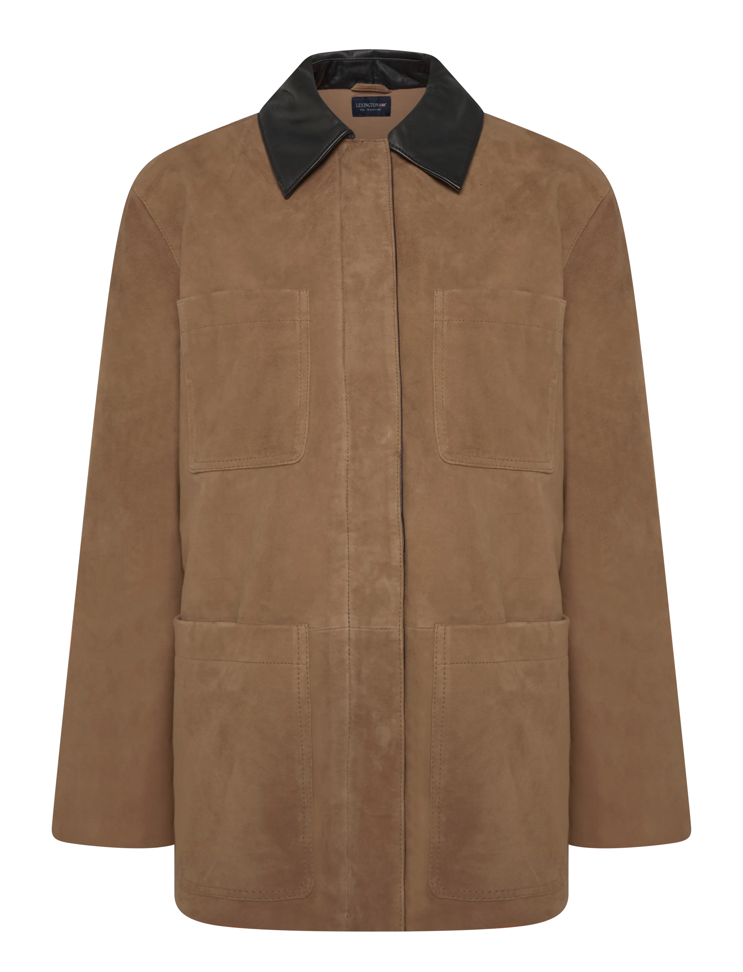 Lexington Clothing Suede Jacket - Jacken - LIGHT BEIGE/BROWN / brown