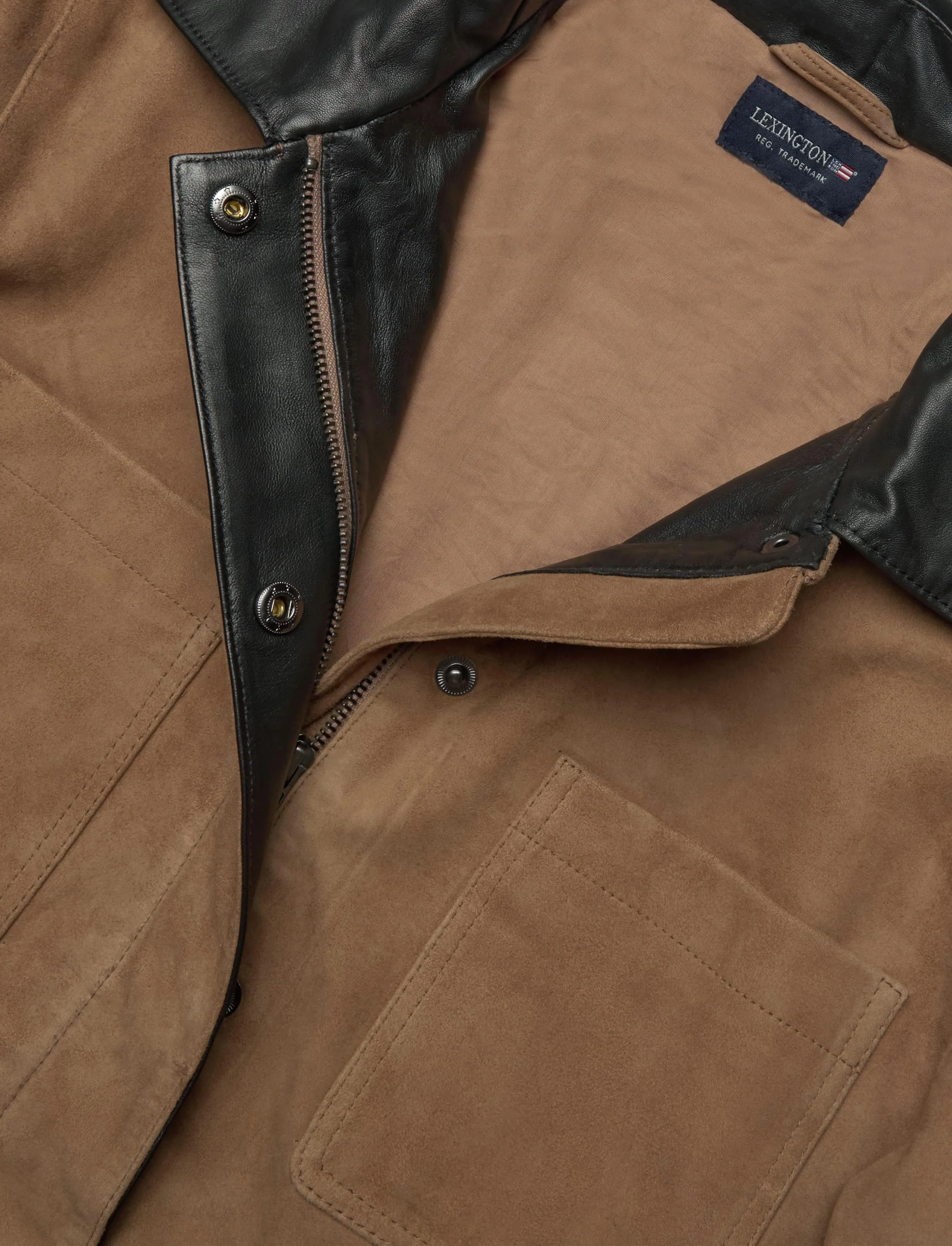 Lexington Clothing - Suede Jacket - utility-jacken - light beige/brown - 2