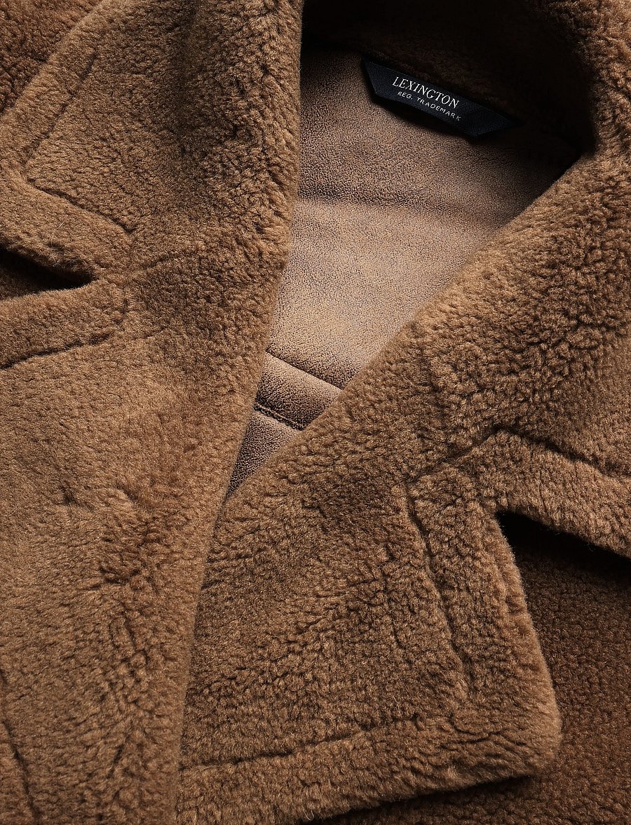 Lexington Clothing - Teddy Coat - mäntel - brown - 2