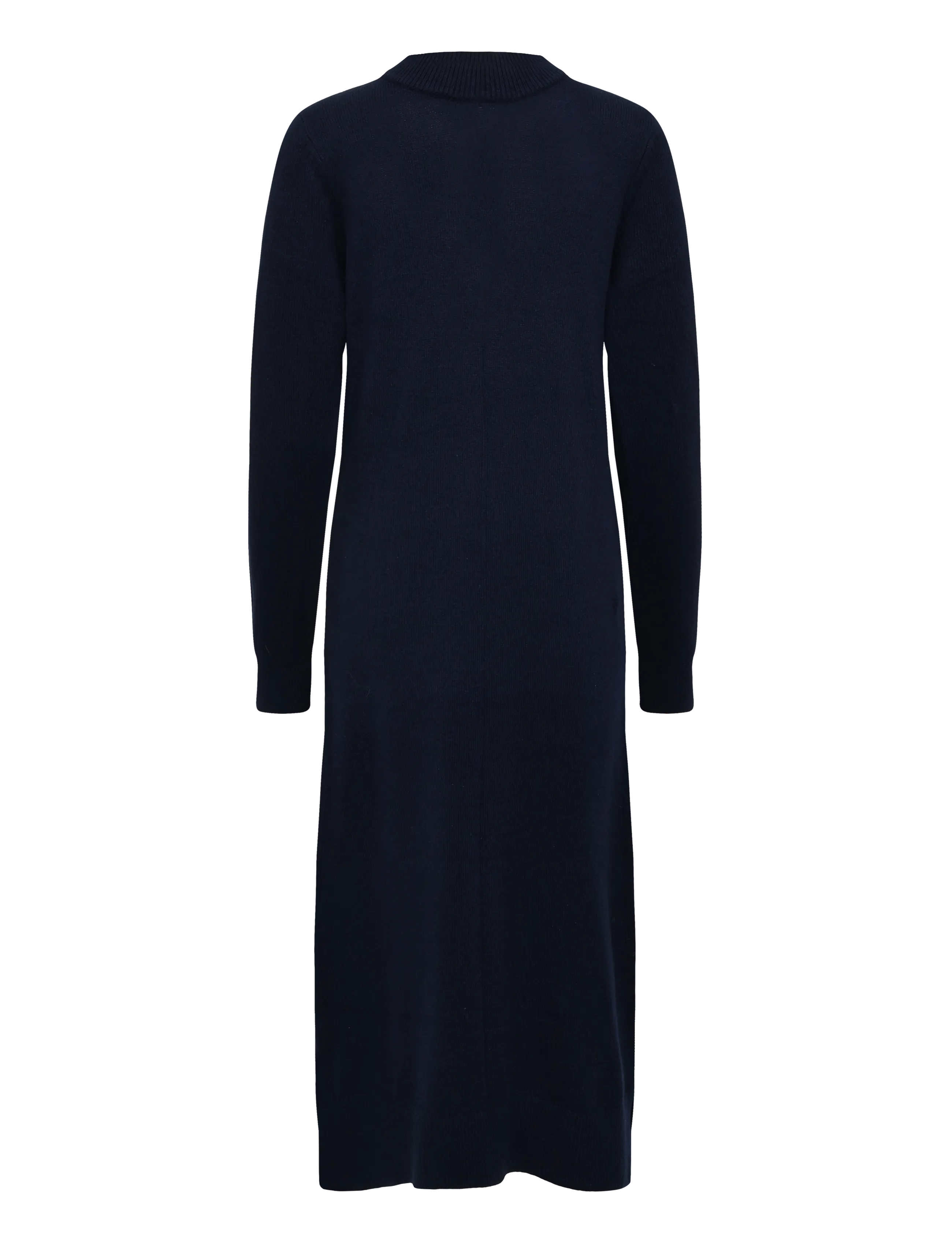 Lexington Clothing - Straight Fit Knitted Long Dress - gebreide jurken - navy - 1