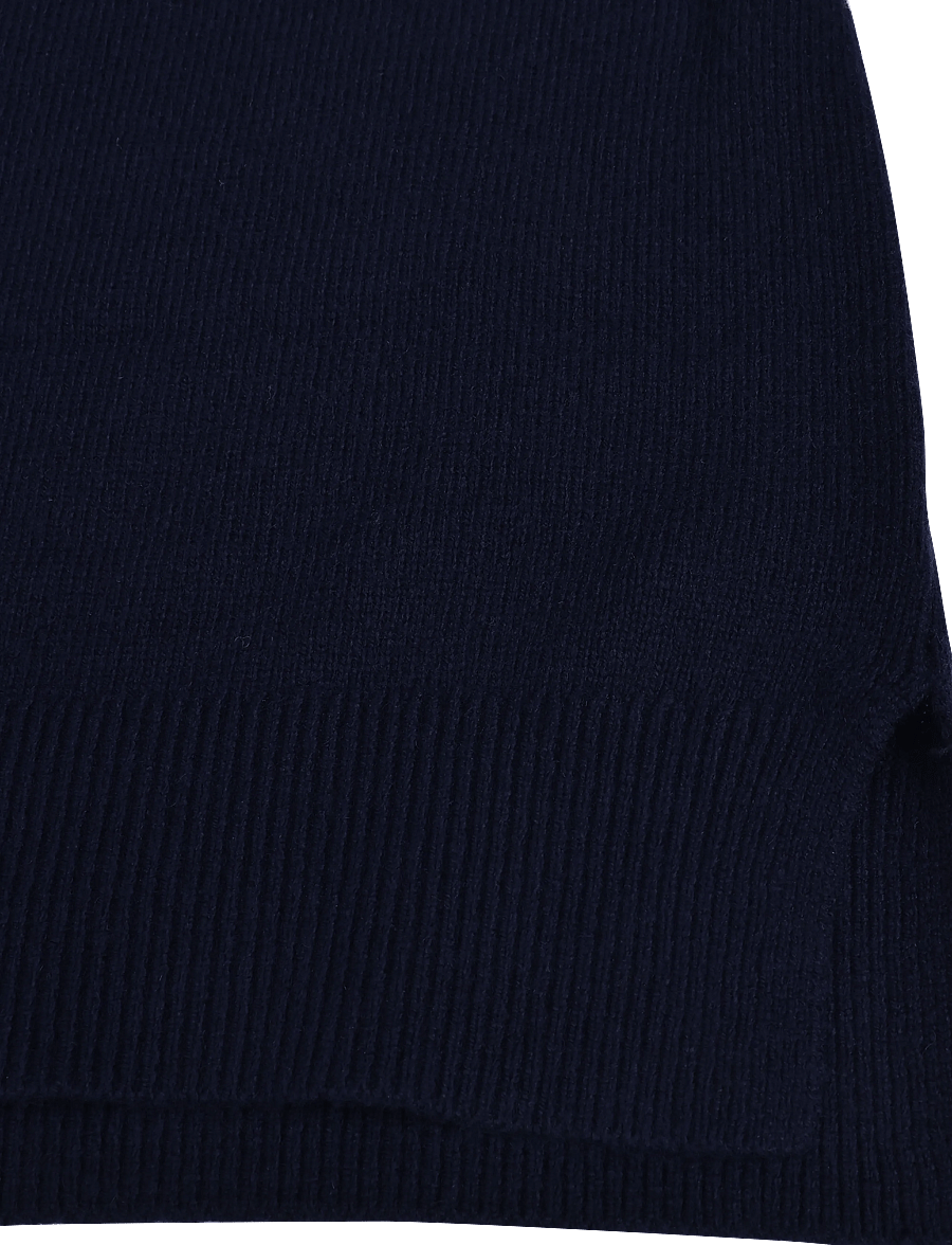 Lexington Clothing - Straight Fit Knitted Long Dress - gebreide jurken - navy - 2