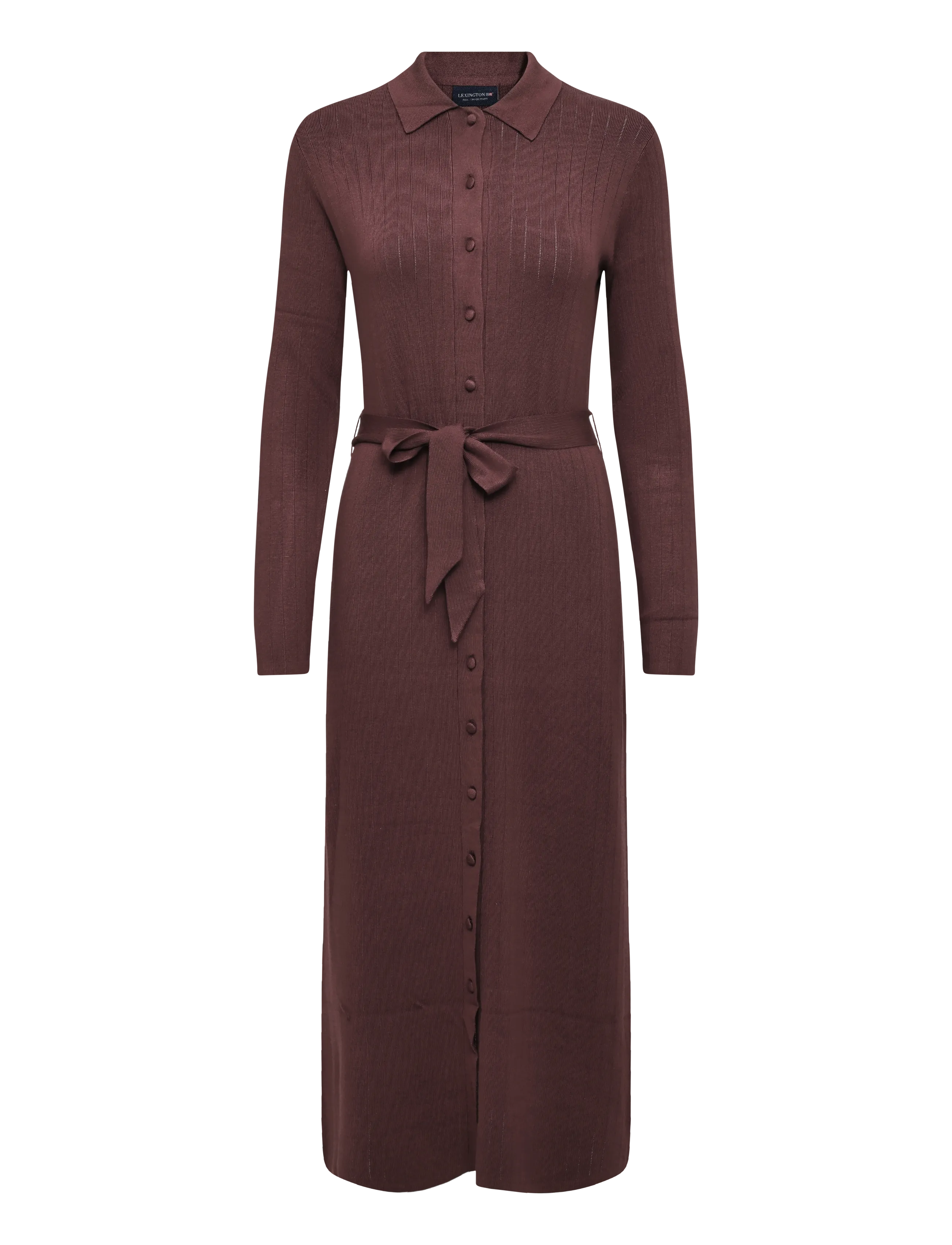 Lexington Clothing Polo Neck Dress - Kjoler - DARK BURGUNDY / burgundy
