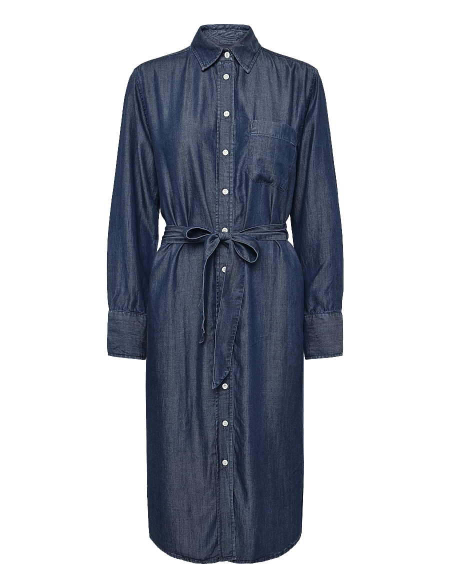 Lexington Clothing - Casual Fit Lyocell Shirt Dress - skjortklänningar - indigo - 1