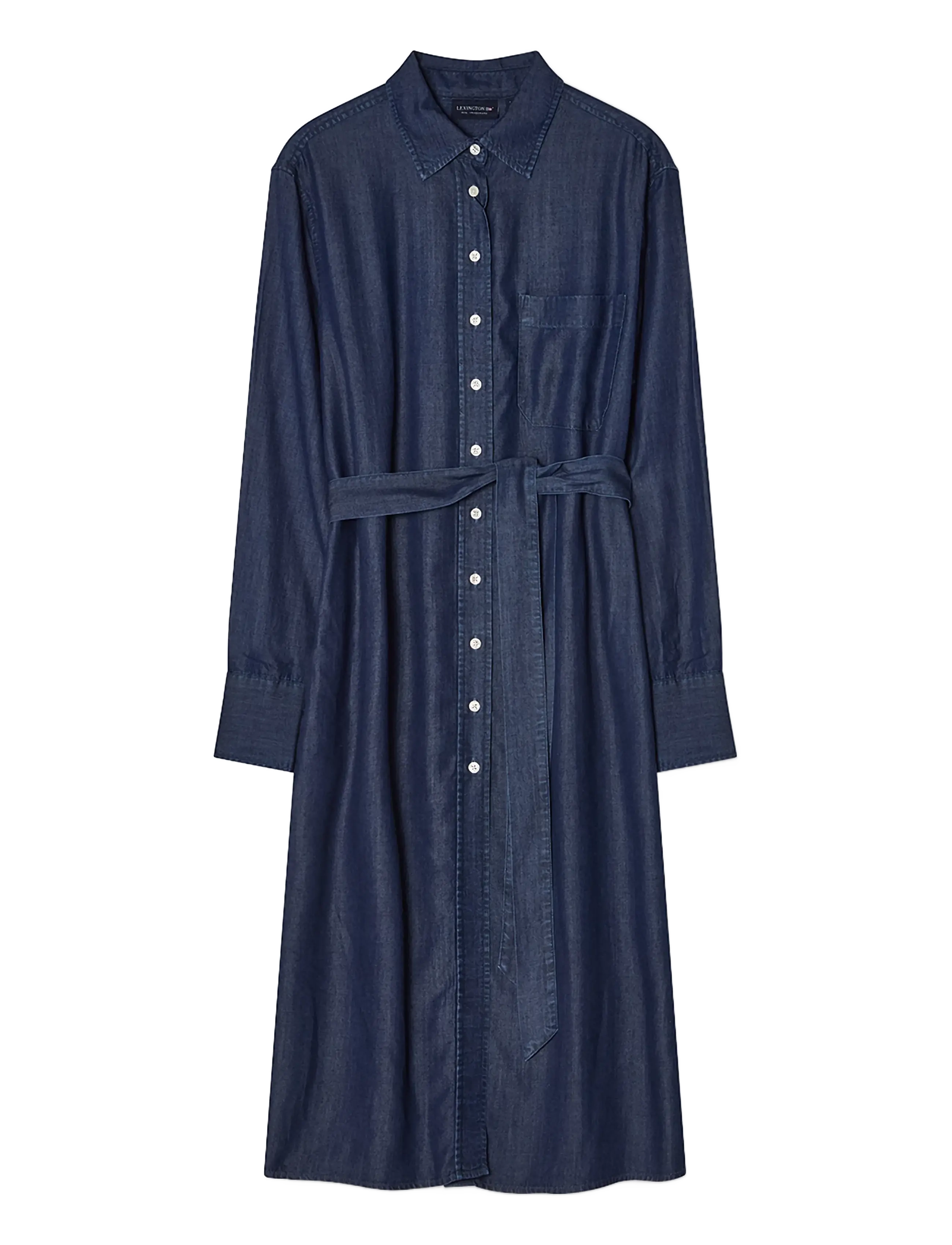 Lexington Clothing Casual Fit Lyocell Shirt Dress - Kleidung - INDIGO / navy