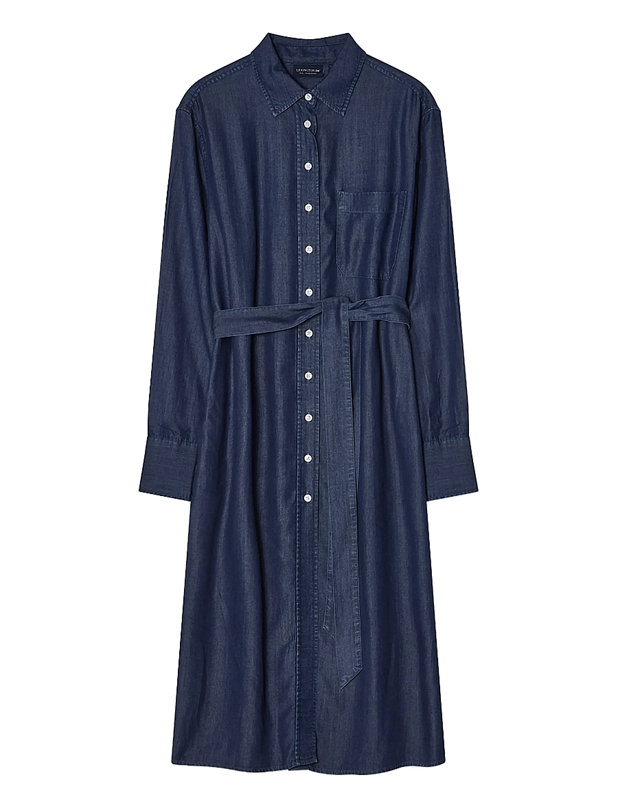 Lexington Clothing - Casual Fit Lyocell Shirt Dress - indigo - 0
