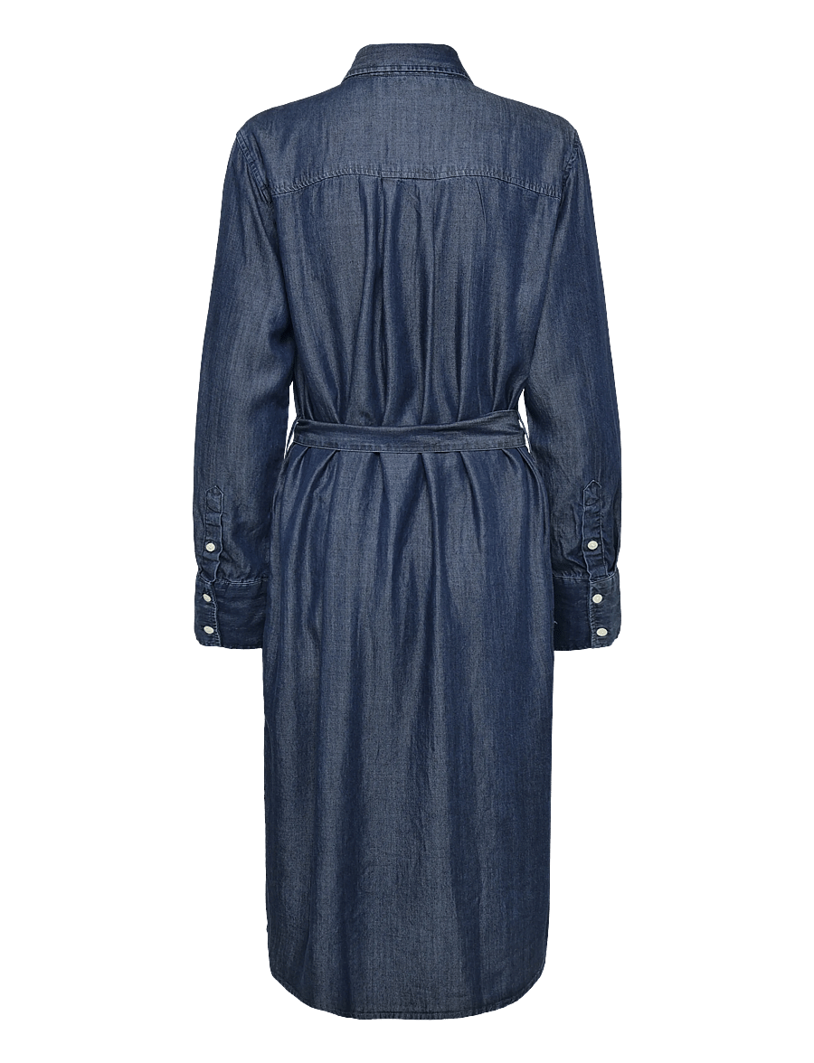Lexington Clothing - Casual Fit Lyocell Shirt Dress - skjortklänningar - indigo - 2
