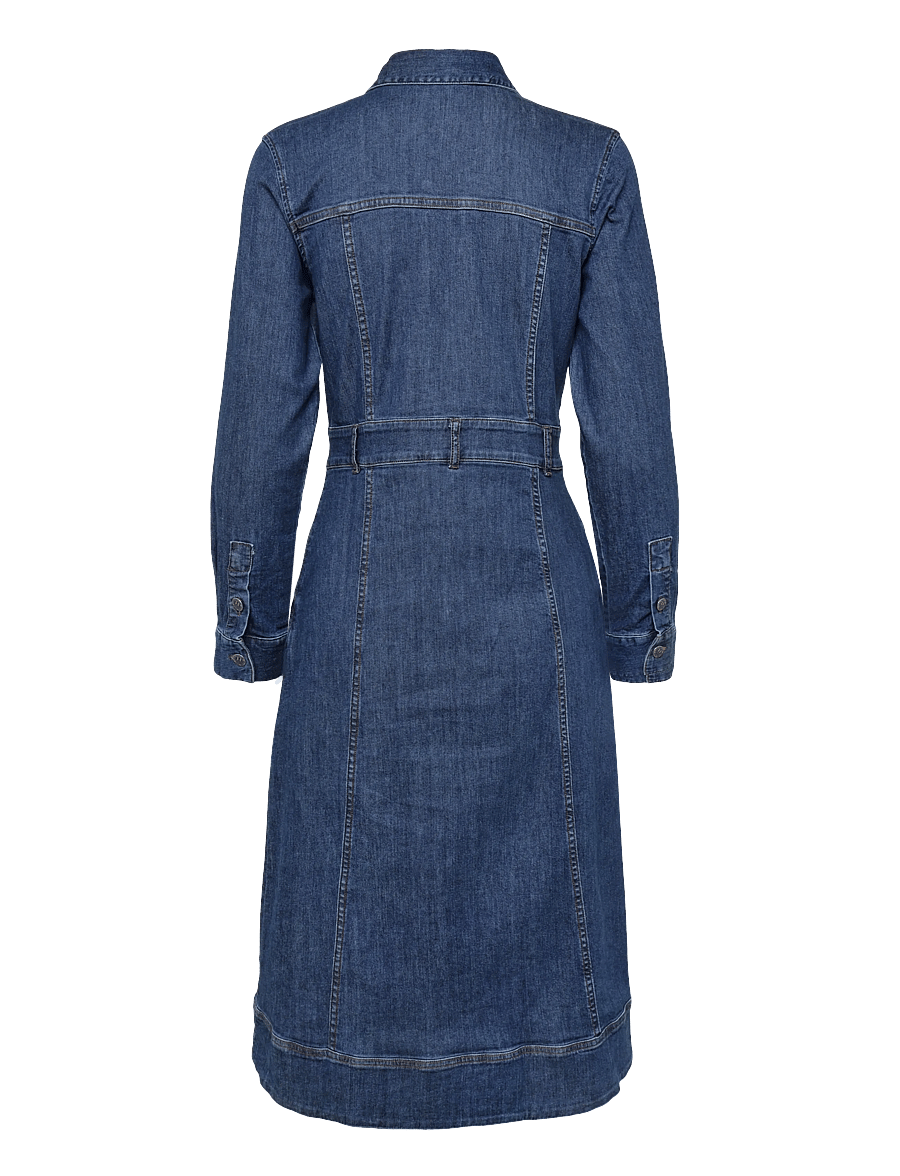 Lexington Clothing - Midi Denim Dress - skjortekjoler - indigo - 2