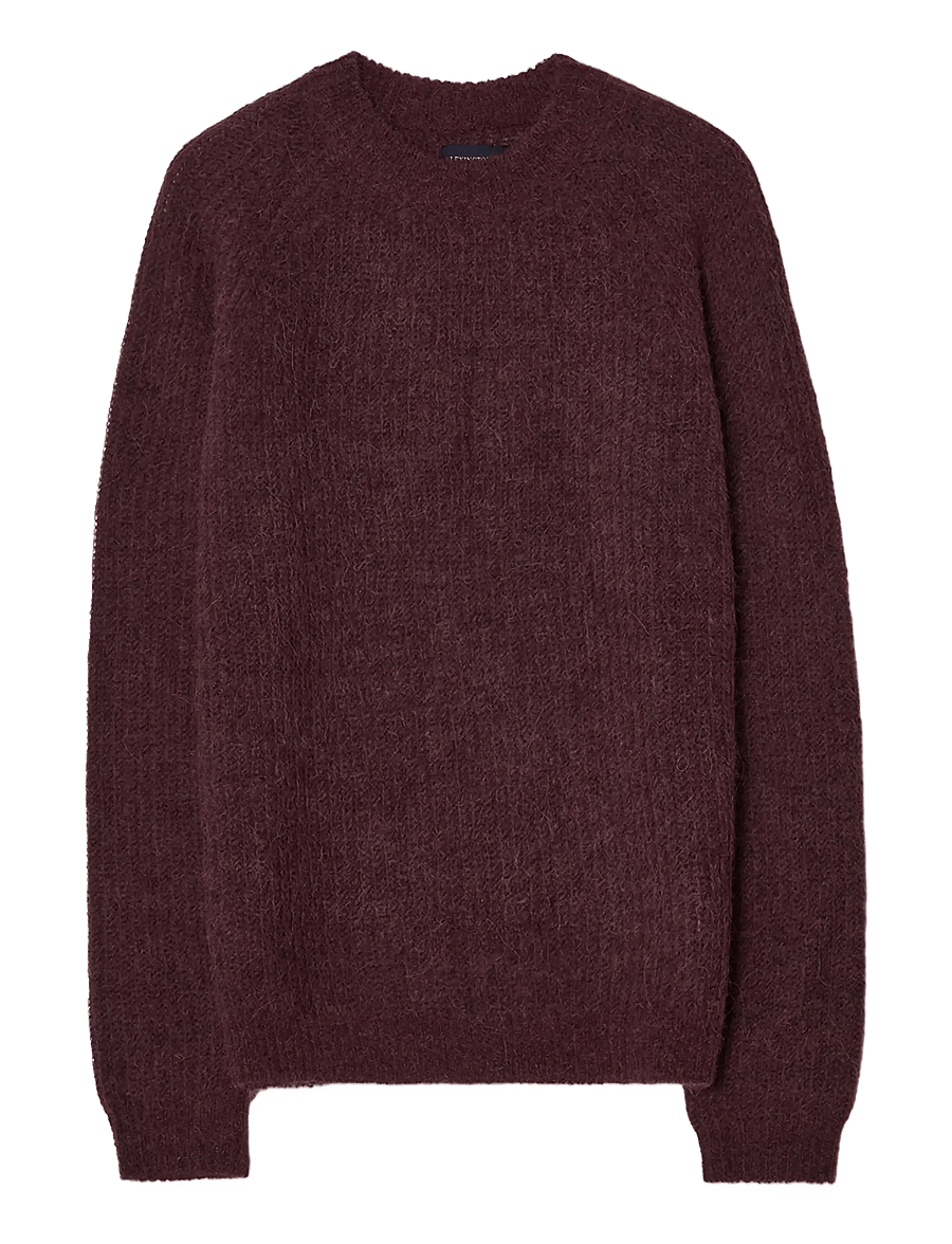 Lexington Clothing - Alpaca Raglan Sweater - pullover - dark burgundy - 0
