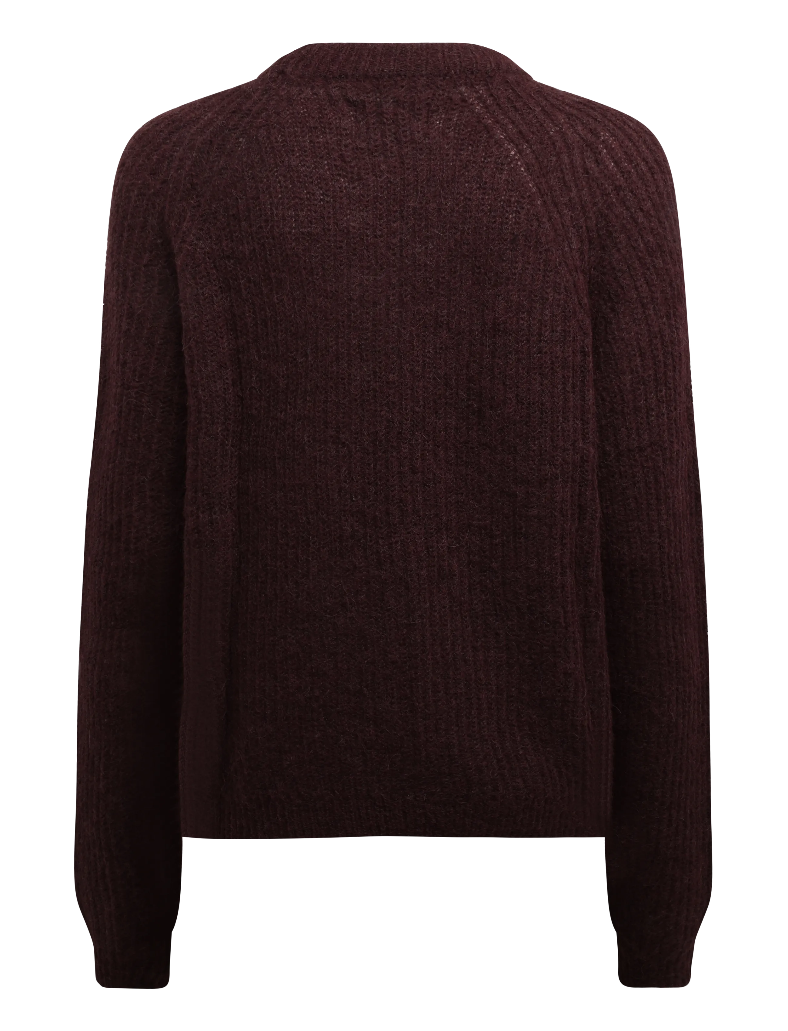 Lexington Clothing - Alpaca Raglan Sweater - jumpers - dark burgundy - 1