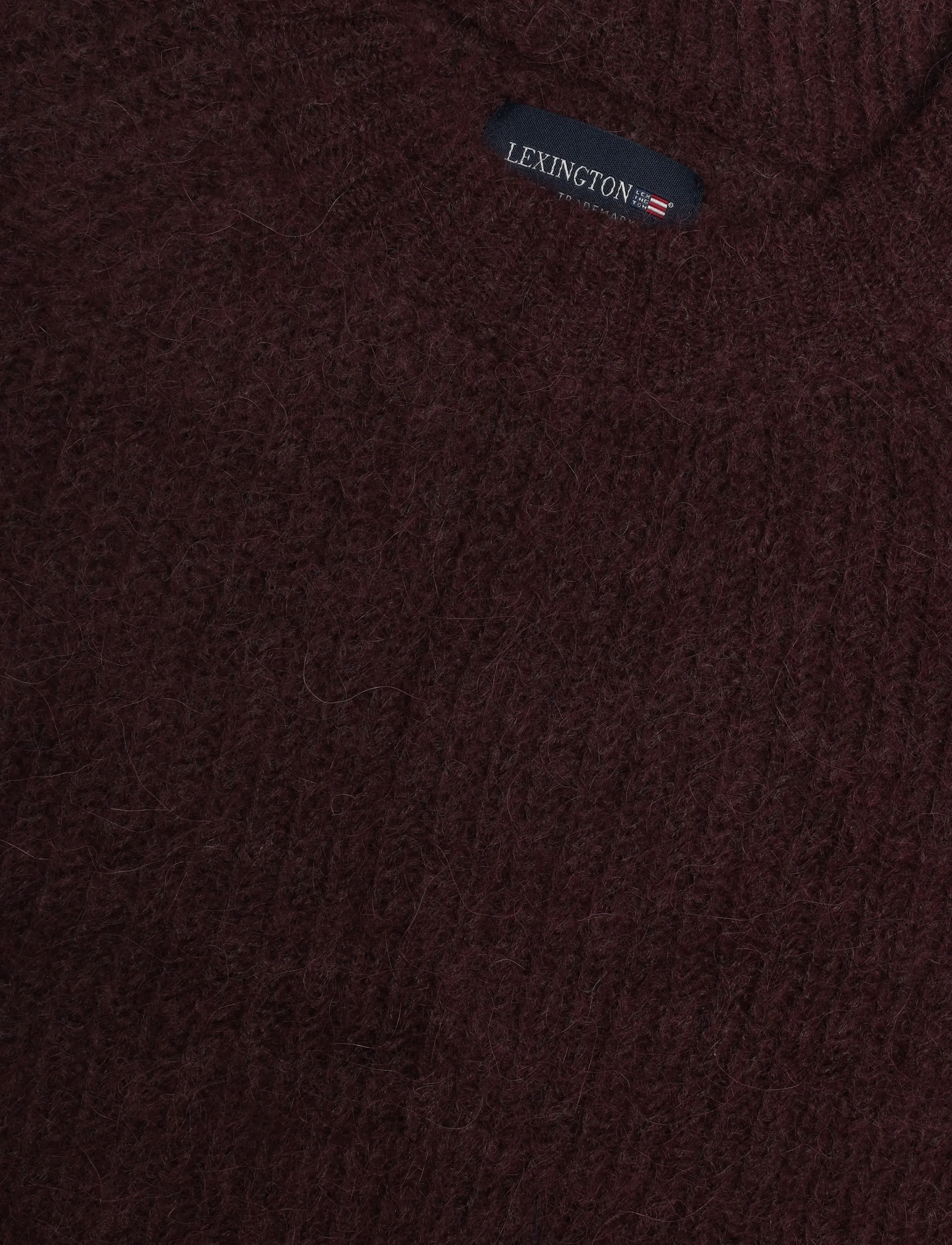 Lexington Clothing - Alpaca Raglan Sweater - jumpers - dark burgundy - 2