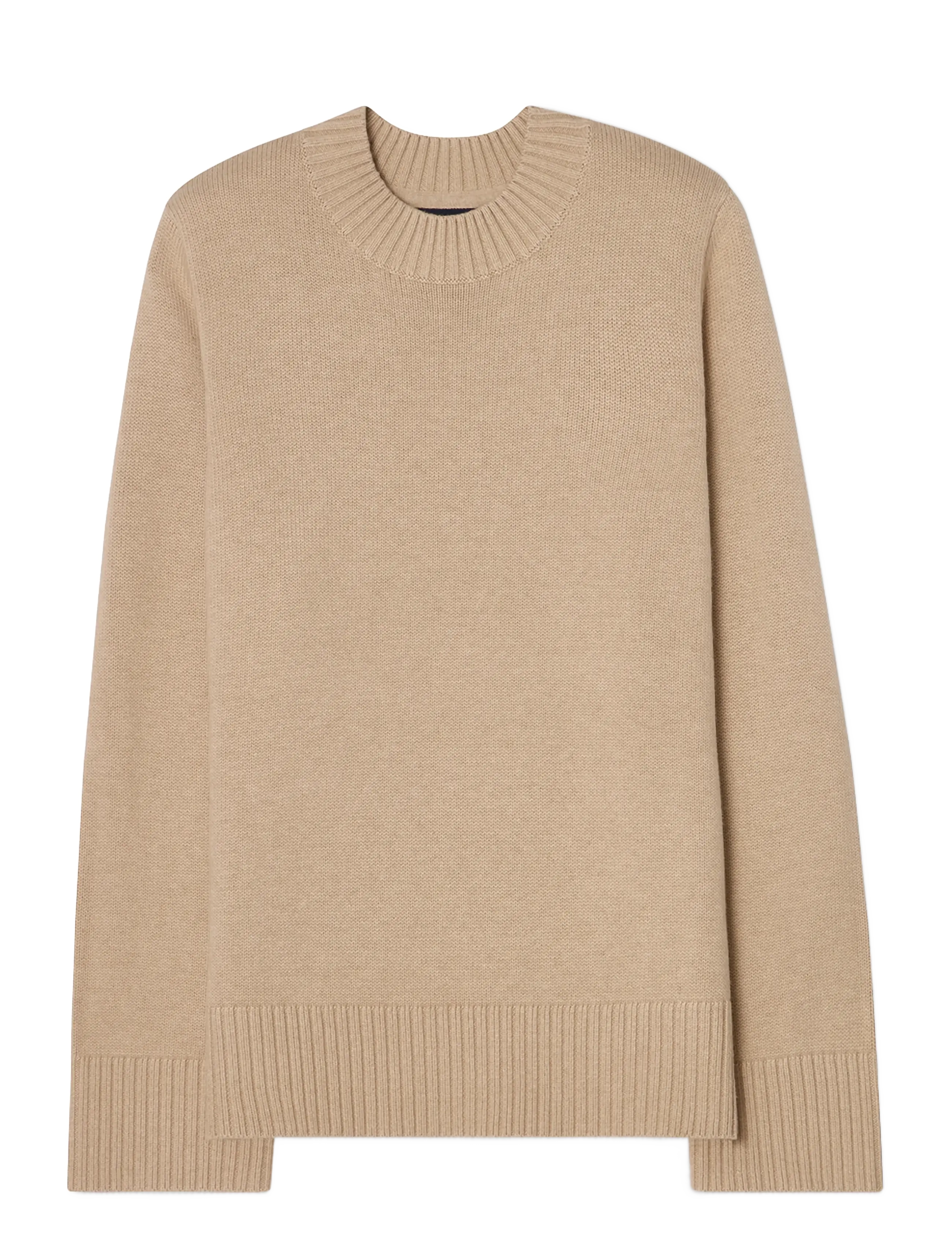Lexington Clothing Knitted Sweater with Shoulder Pads - Jumpers - BEIGE / beige
