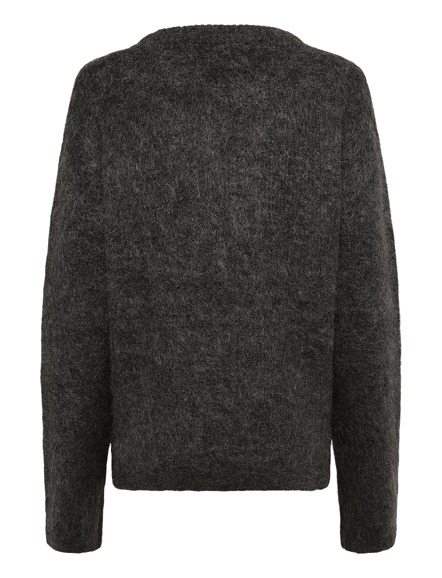 Lexington Clothing - Melange Mohair Sweater - jumpers - black/gray - 2
