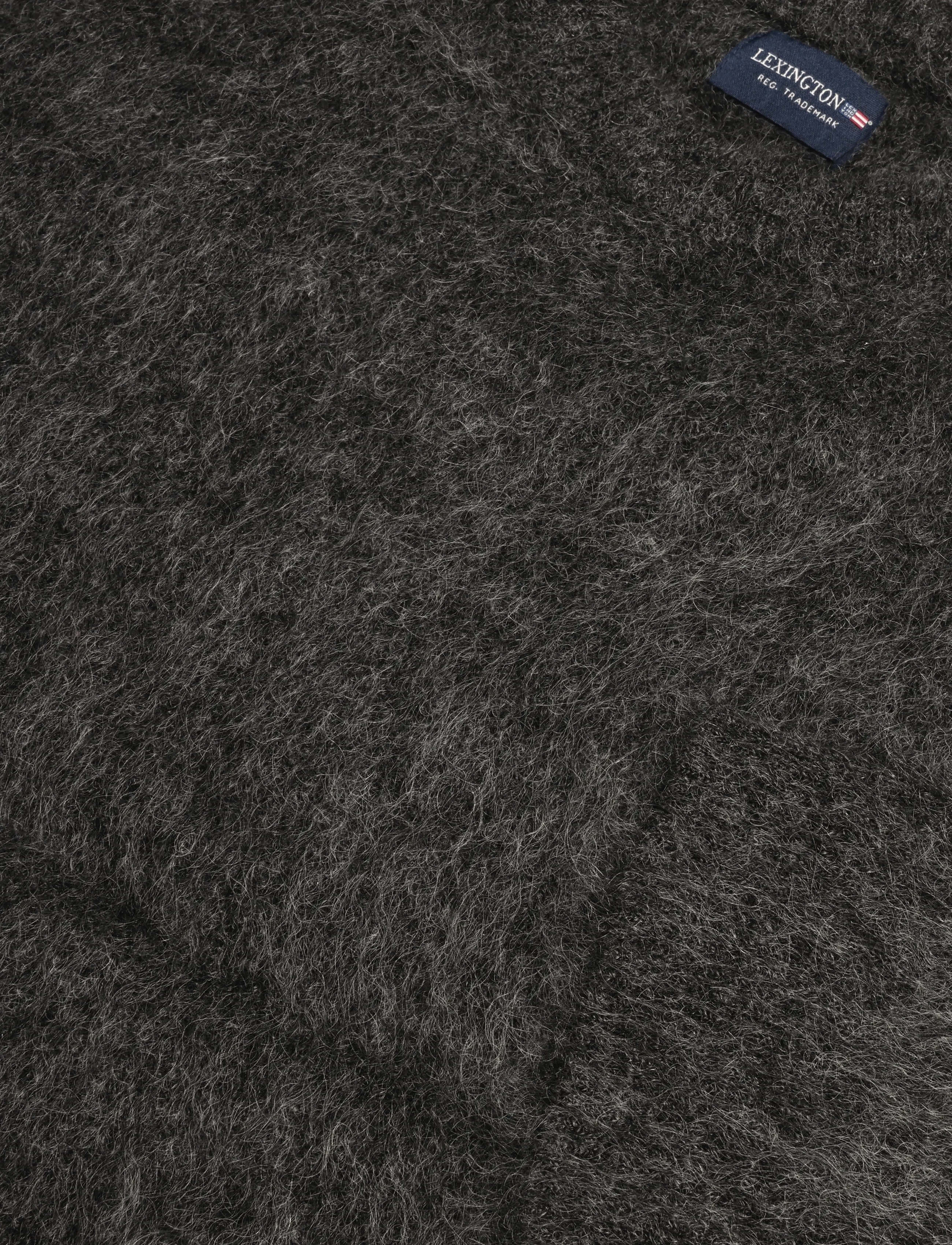Lexington Clothing - Melange Mohair Sweater - jumpers - black/gray - 5