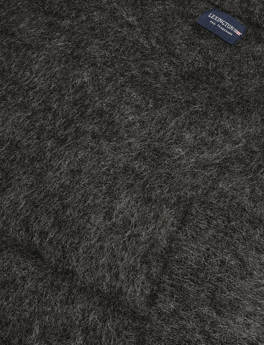 Lexington Clothing - Melange Mohair Sweater - jumpers - black/gray - 5