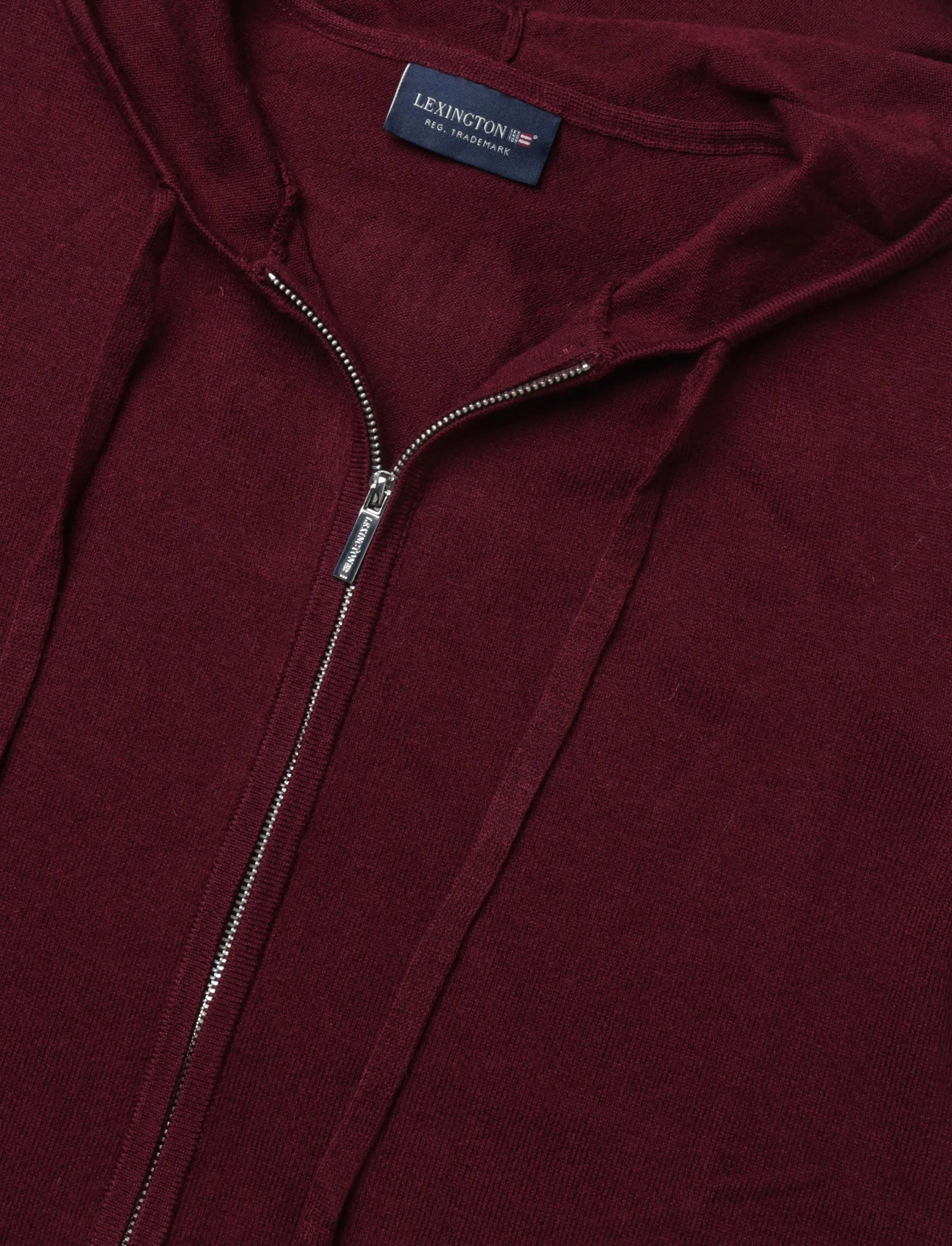 Lexington Clothing - Knitted Hoodie - strickjacken - burgundy - 2
